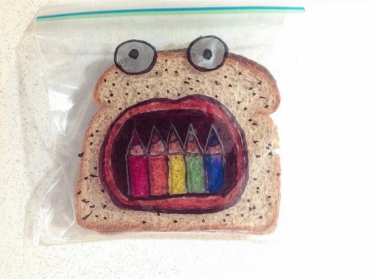 David Laferriere lunch bag art