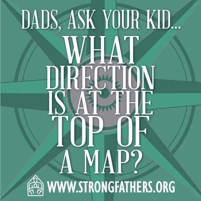 What direction is at the top of a may?