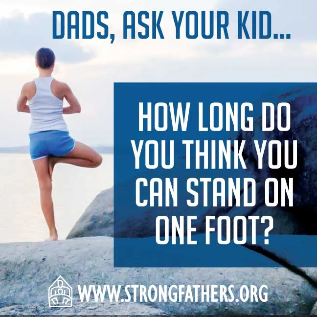 How long do you think you can stand on one foot?