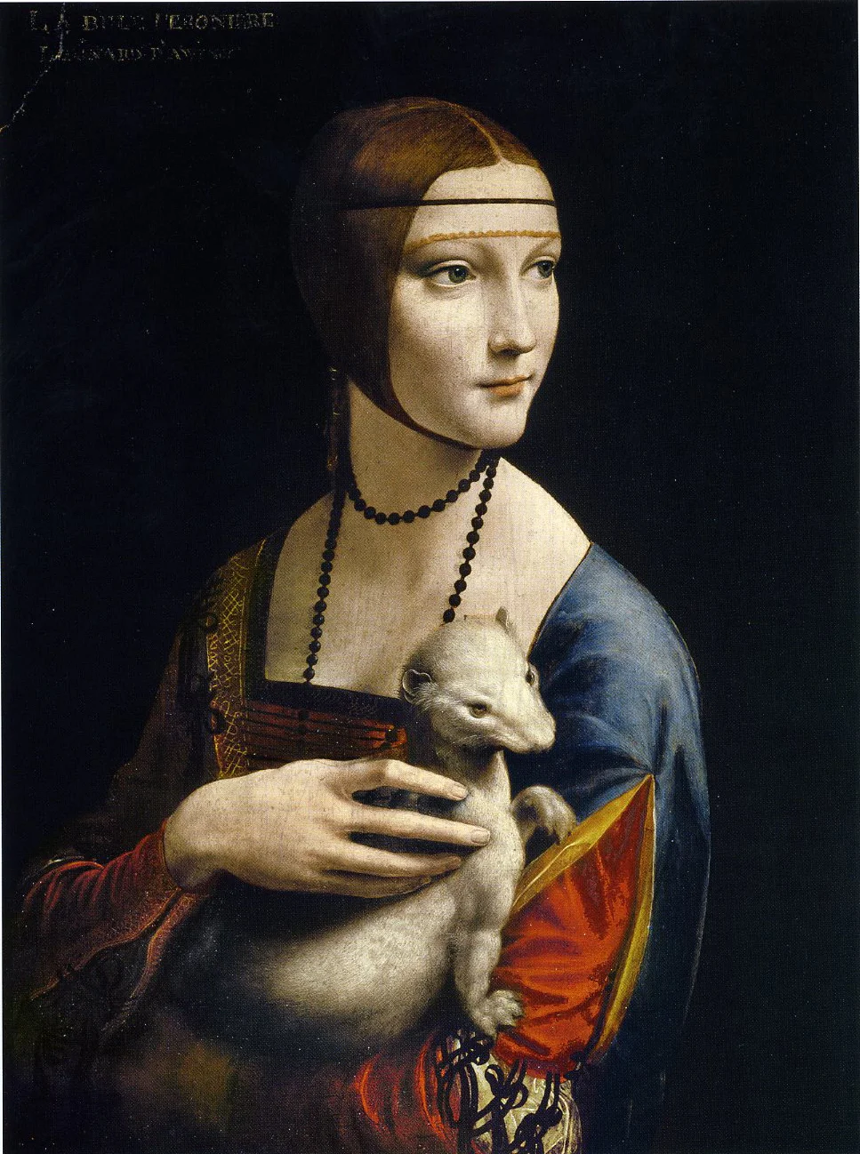 No biggie, just chillin' with my ermine. Cecelia Gallerani as "The Lady with an Ermine," Leonardo da Vinci, c. 1489
