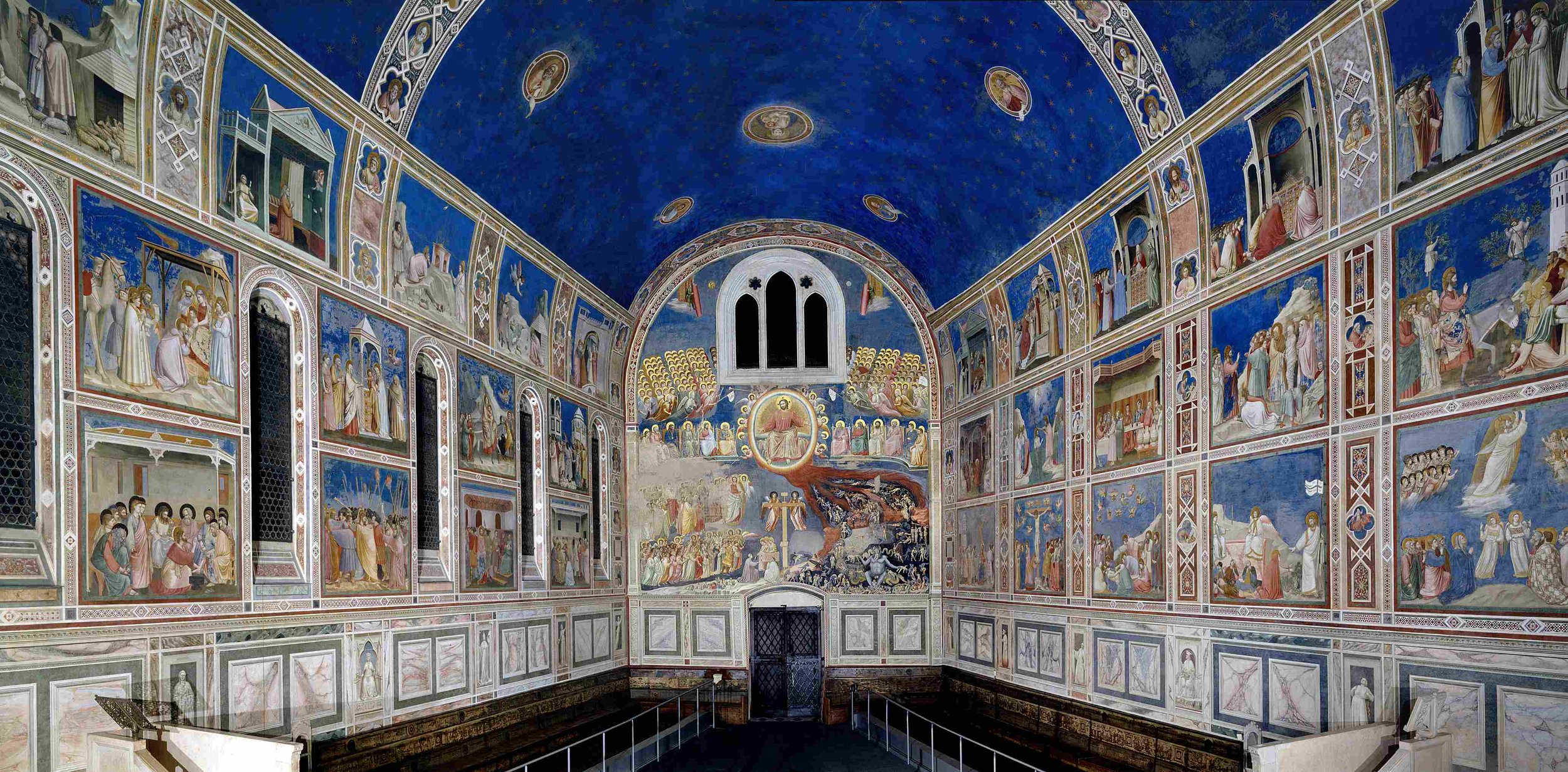 The interior of the Scrovegni Chapel , painted by Giotto in the 14th century, inspired Galileo. Paolo also briefly plots to sneak into the chapel, certain the interior is filled with riches.