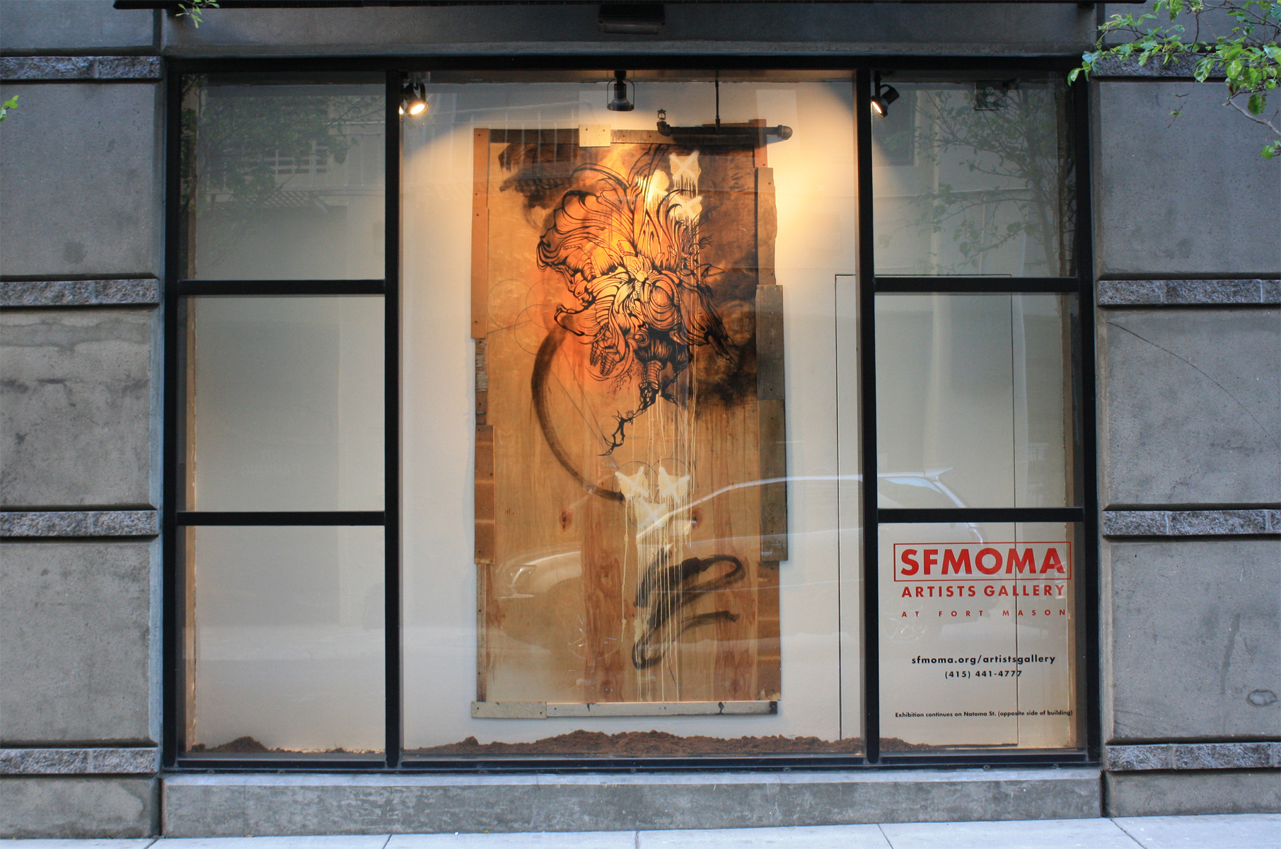 SFMOMA Window Gallery Installation Street View Detail