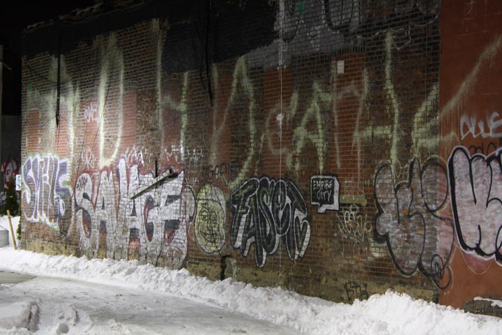 Random Graffiti shot off Metropolitan ave near the BQE circa 2010