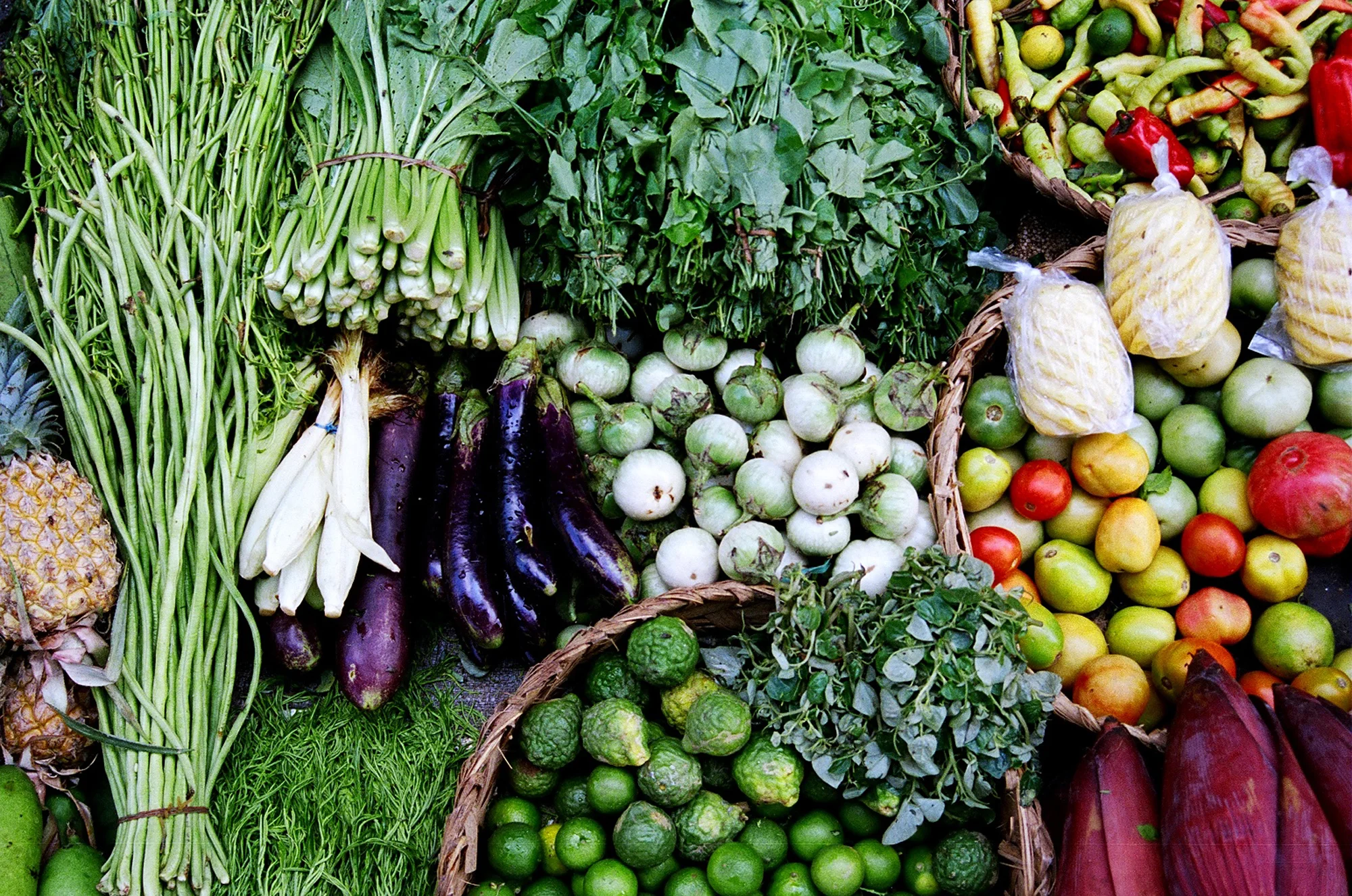 Khmer Vegetables in the Market, Cambodia. 2003.