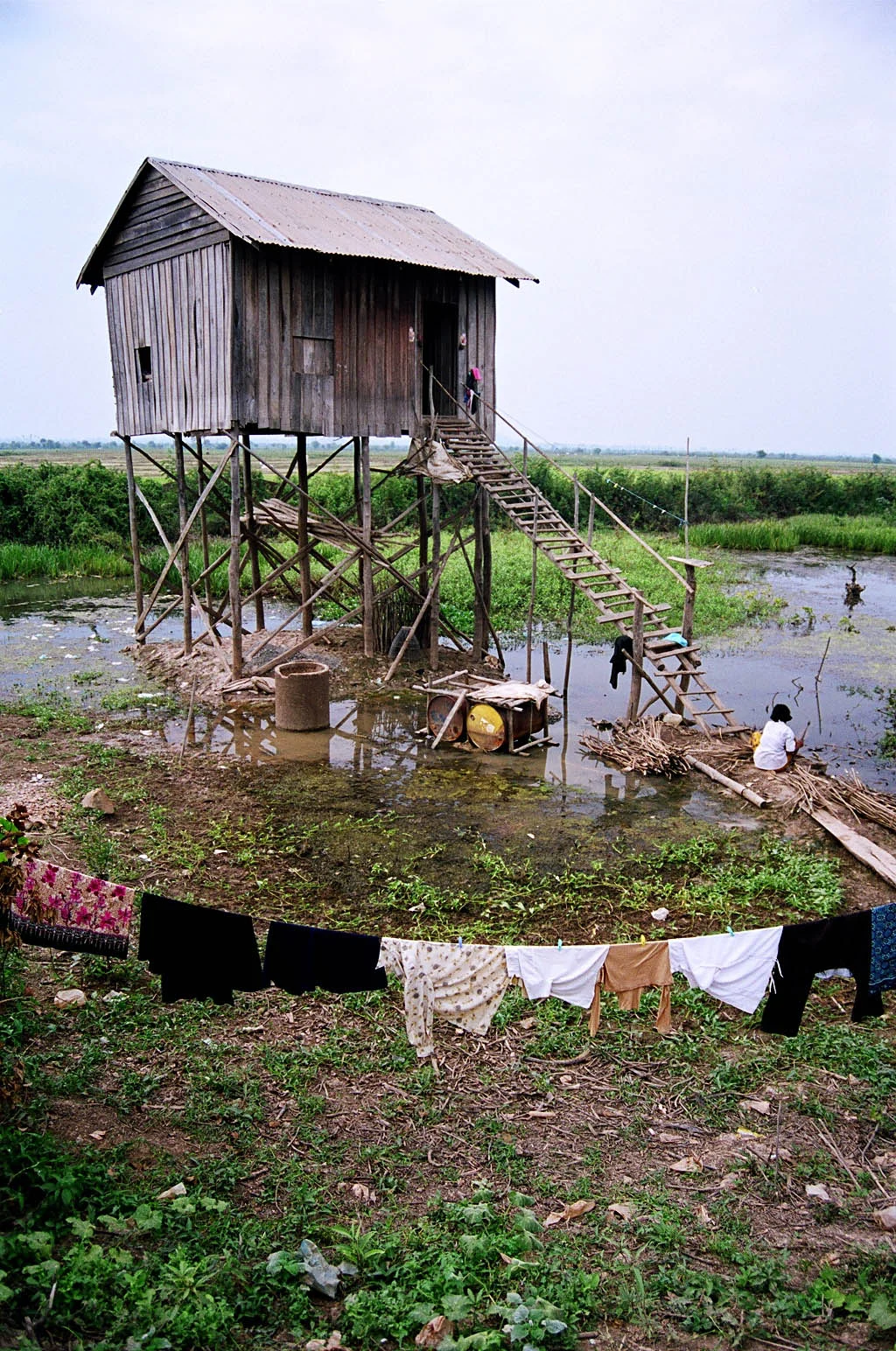 House on Stilts. Cambodia. 2004.
