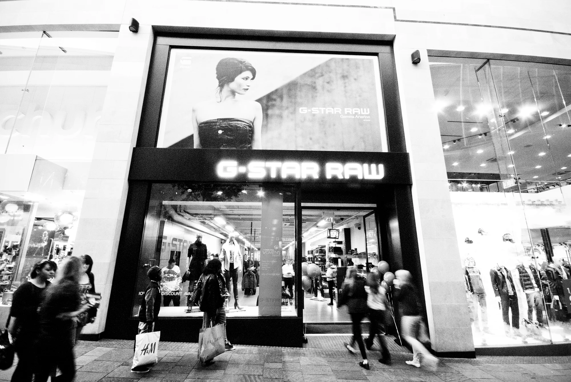 G-Star. In store Ladies Night. Bristol. 2011.
