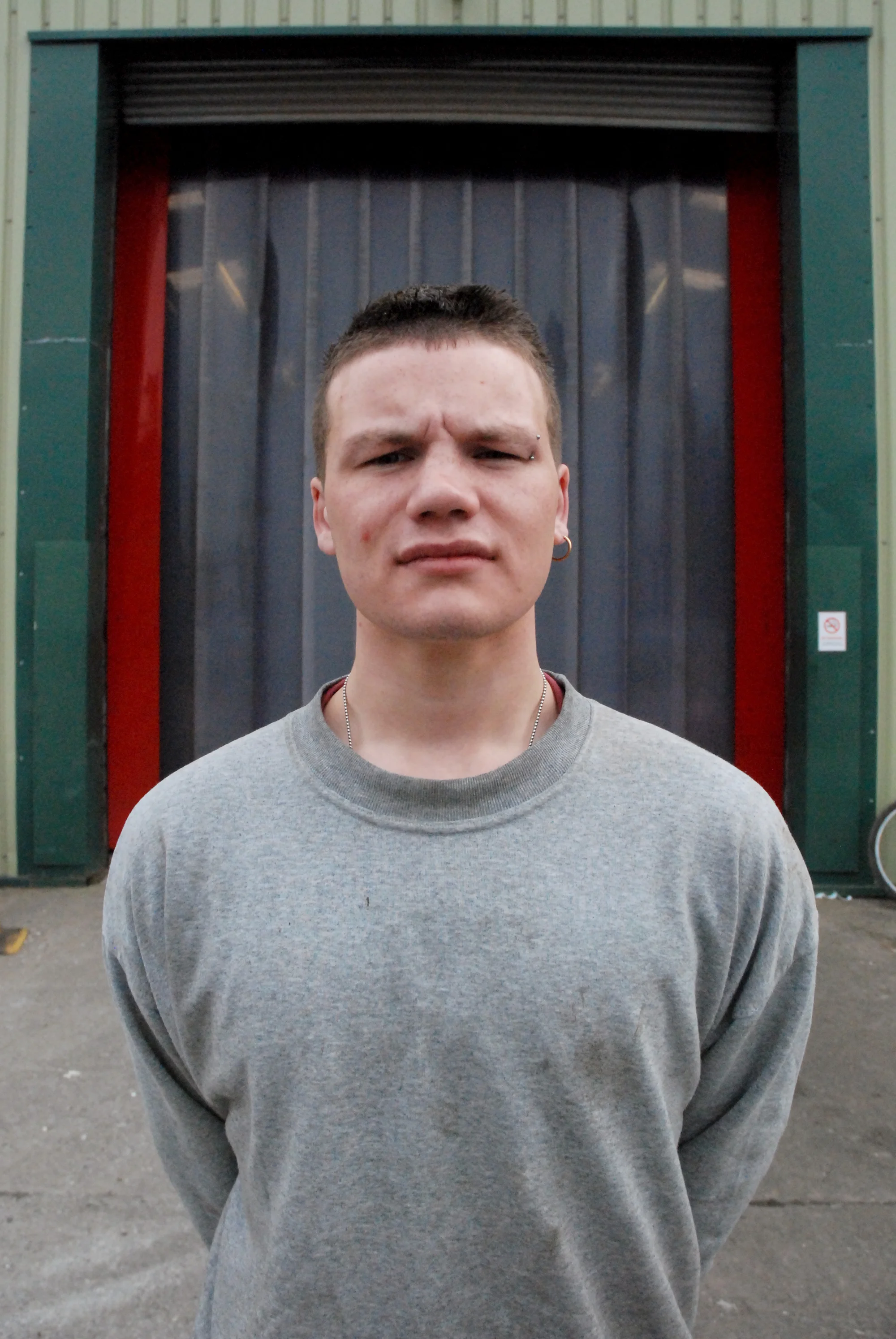 Man on early release offender recycling scheme. Kidderminster. 2007.