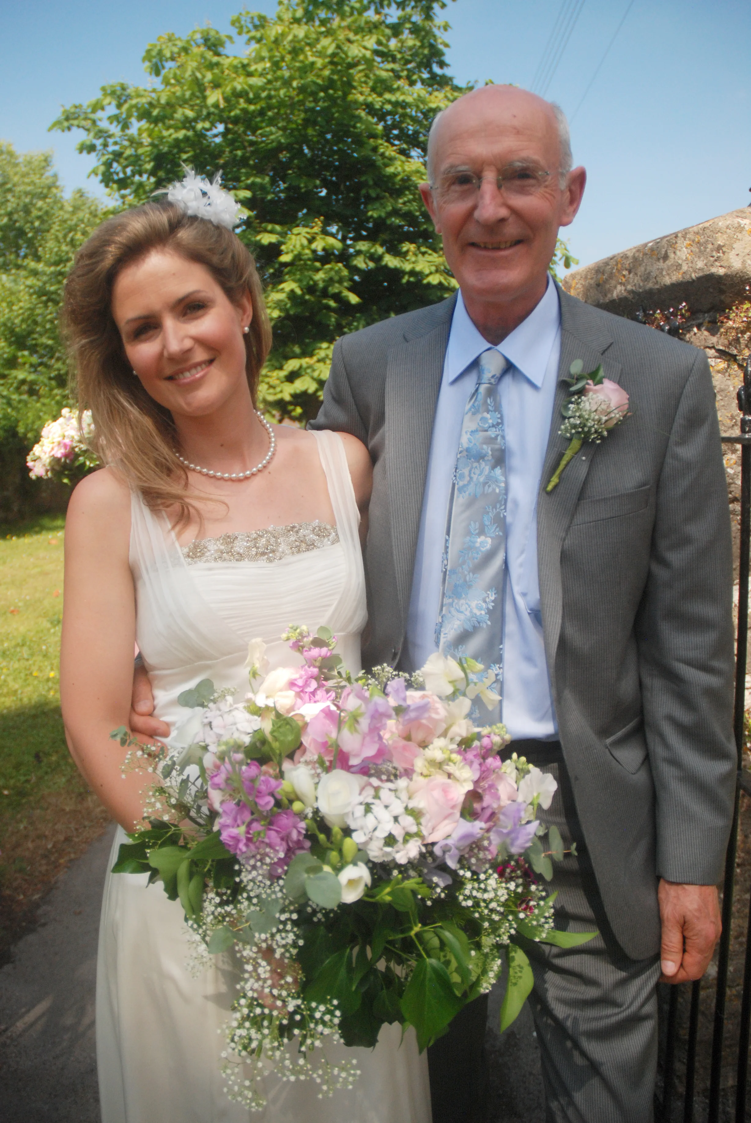 Bride and Father. Little Guest. Katie and Phelim. 2010.