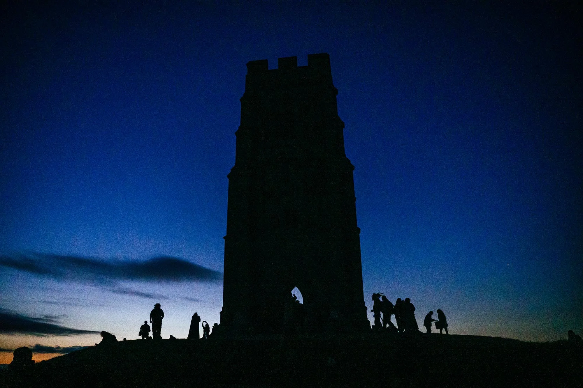 Glastonbury Tor. Summer Solstice. 2022.