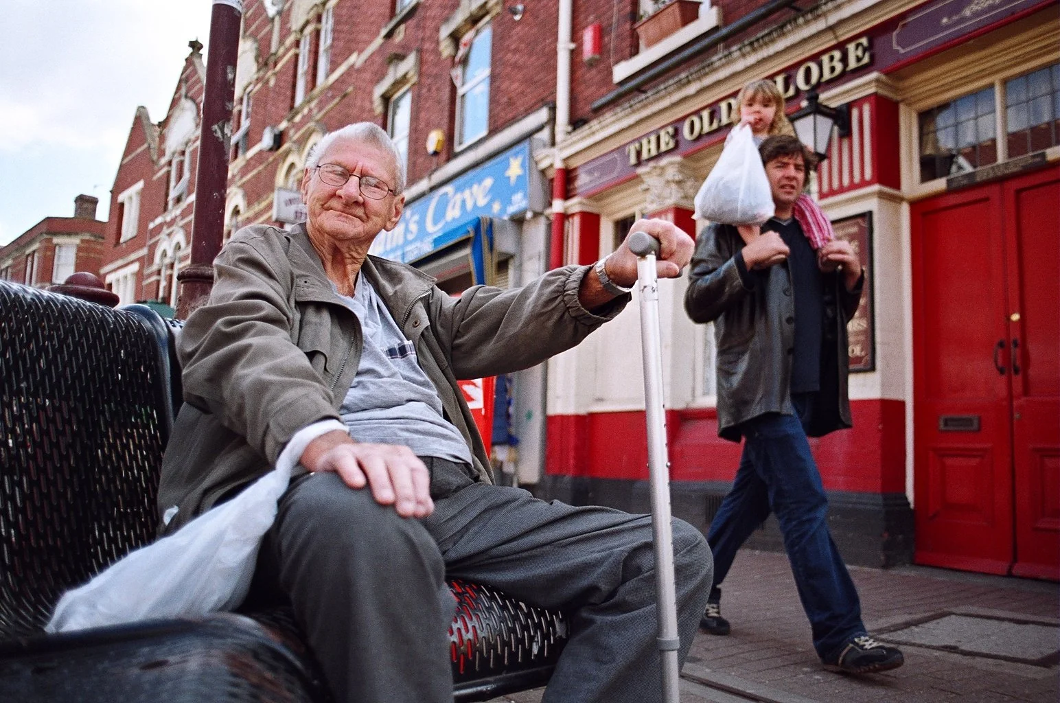 Old Man, and Man with Child. East Street, Bedminster. 2006.