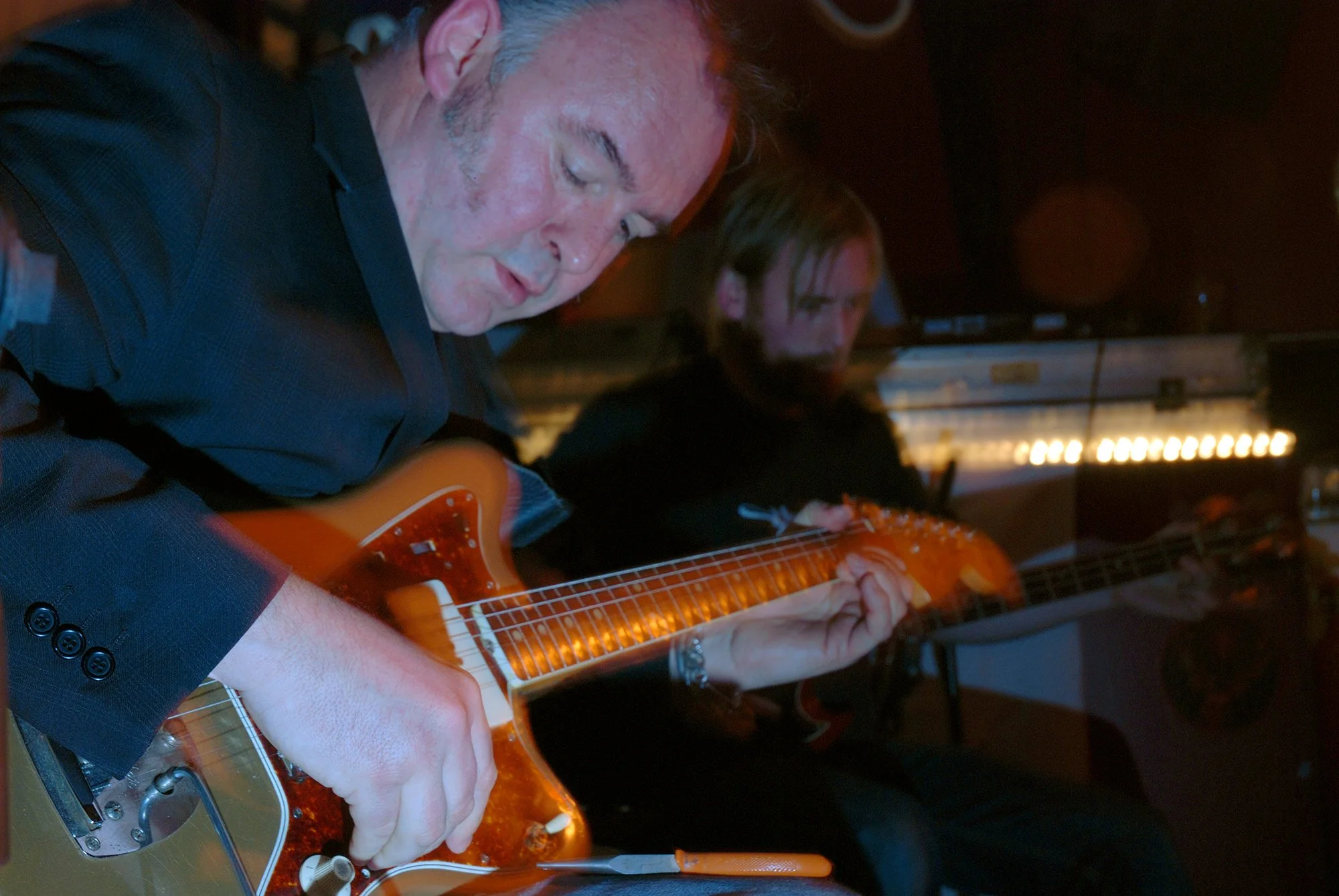 Adrian Utley and Geoff Barrow. Portishead. Secret Gig at Mr.Wolfs. Bristol. 2006.