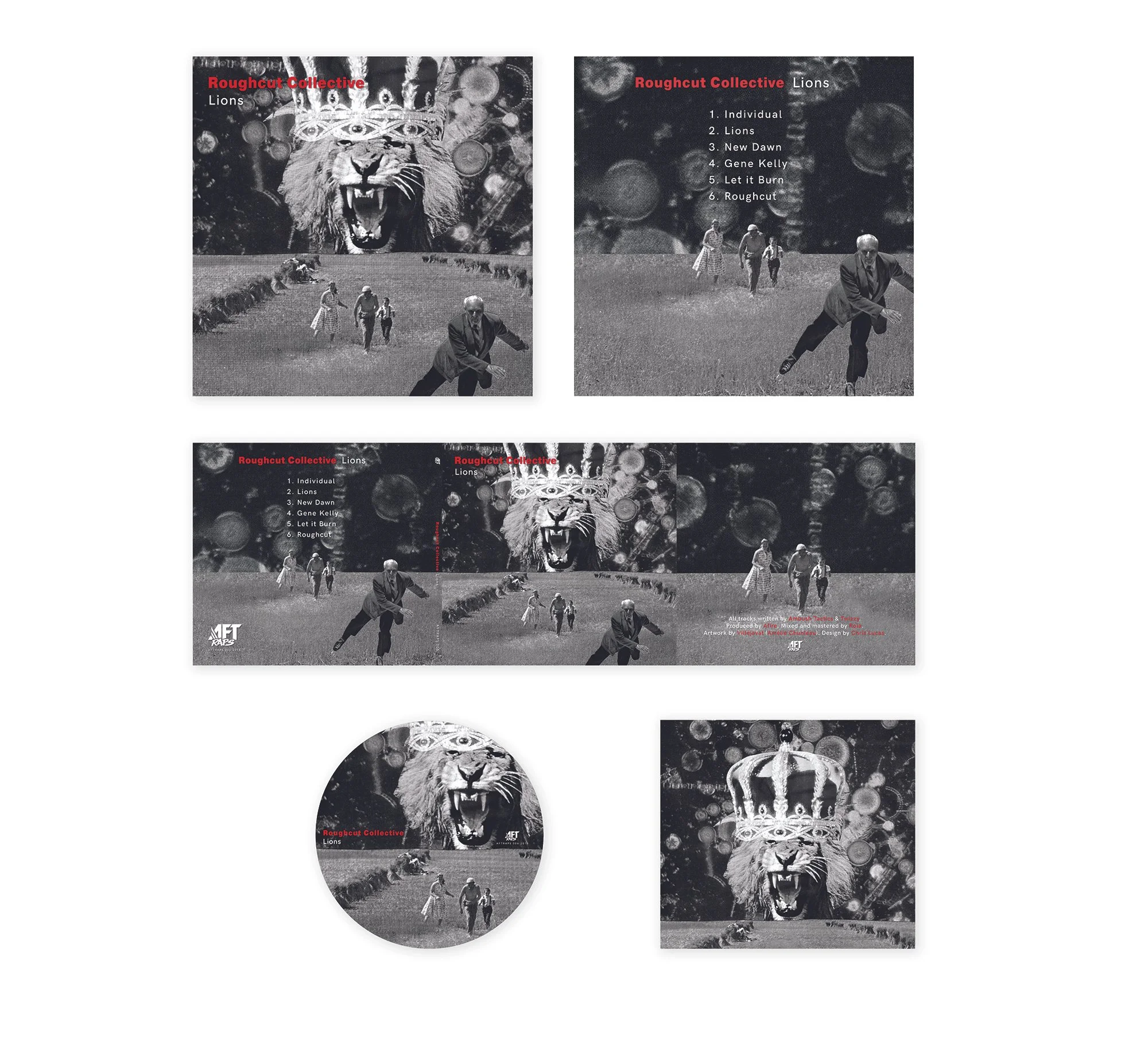 Roughcut Collective - Lions. CD. 2018.