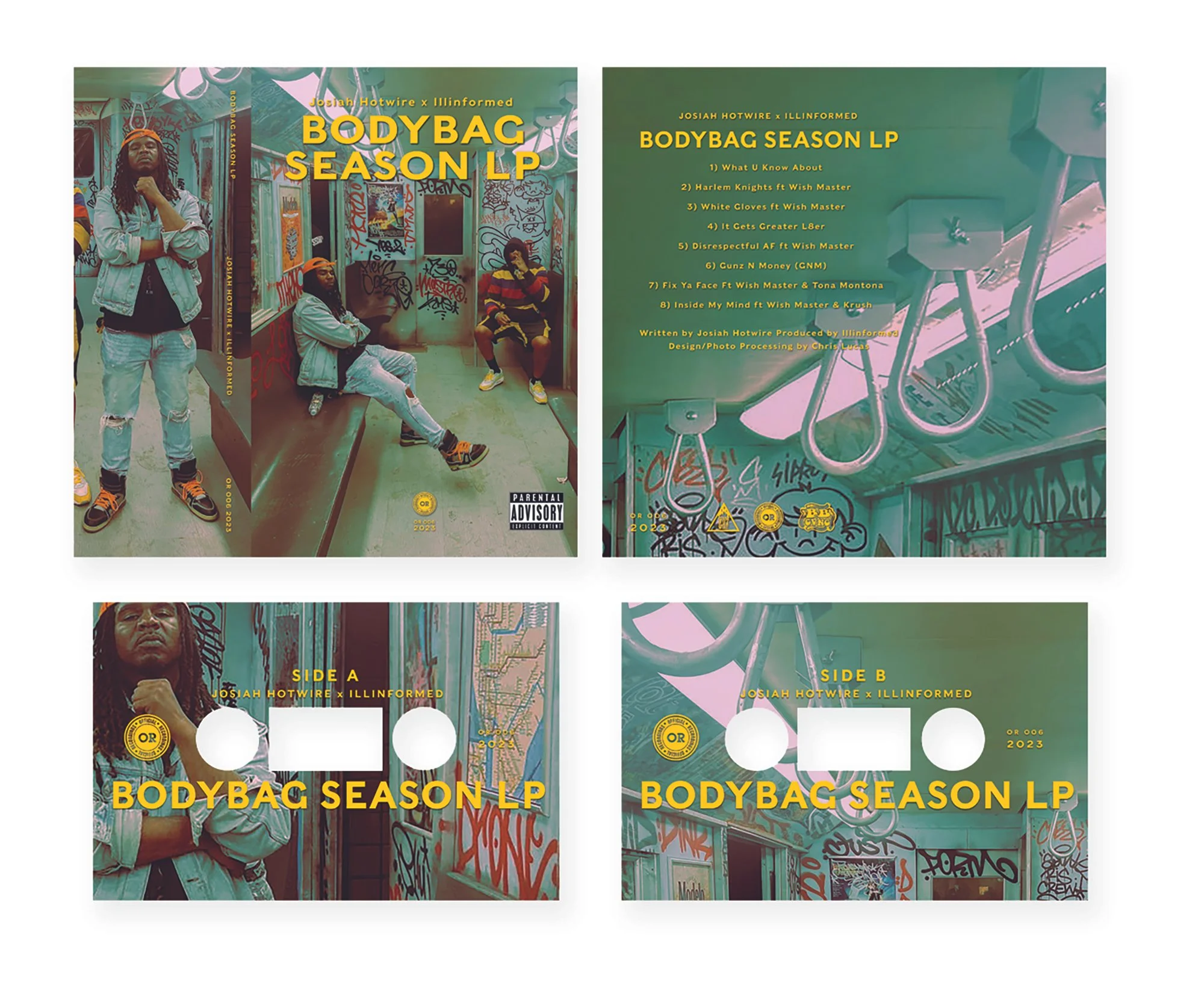 Bodybag Season LP. Josiah Hotwire X Illinformed. Cassette. 2023.