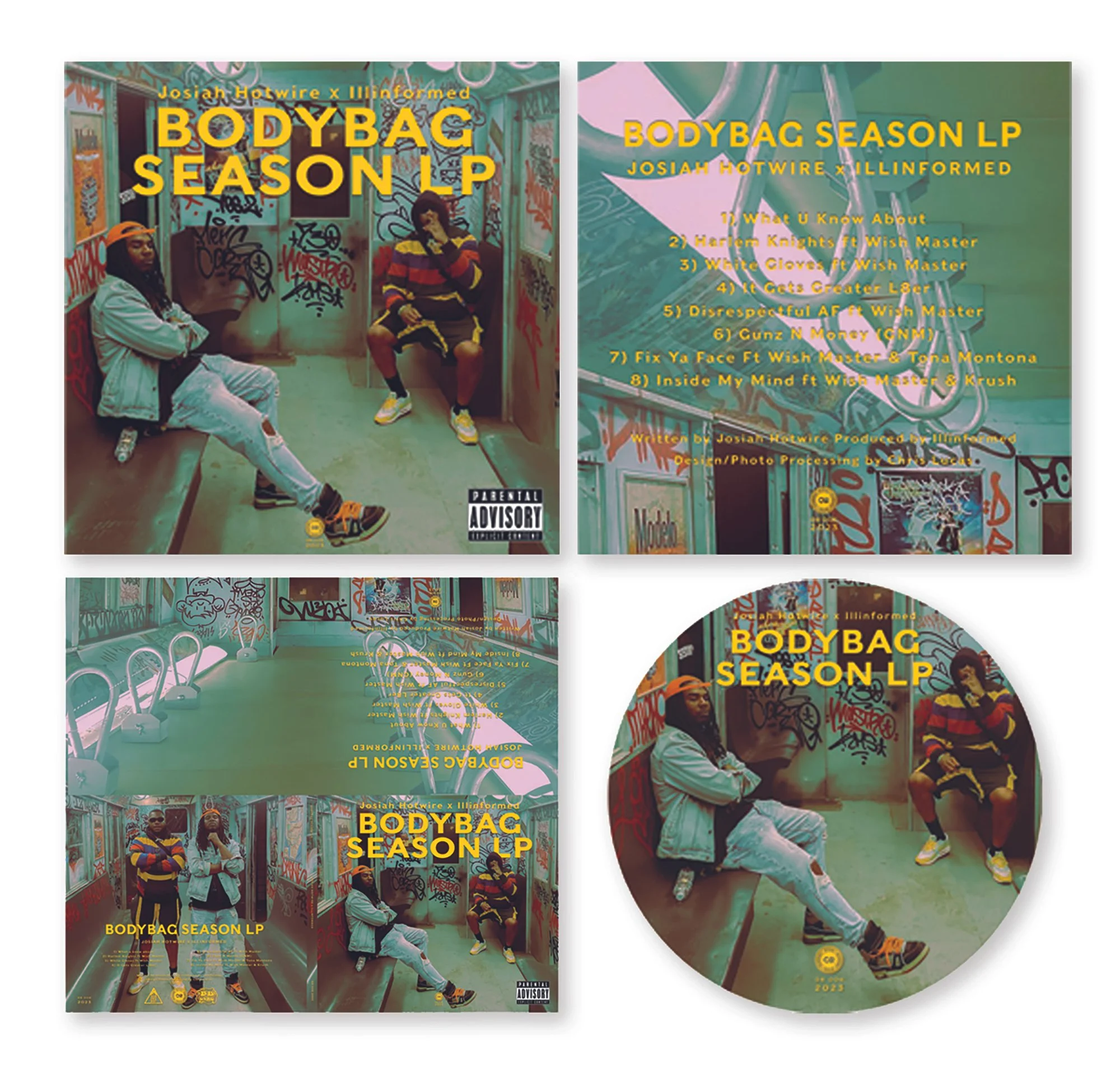 Bodybag Season LP. Josiah Hotwire X Illinformed. CD. 2023.
