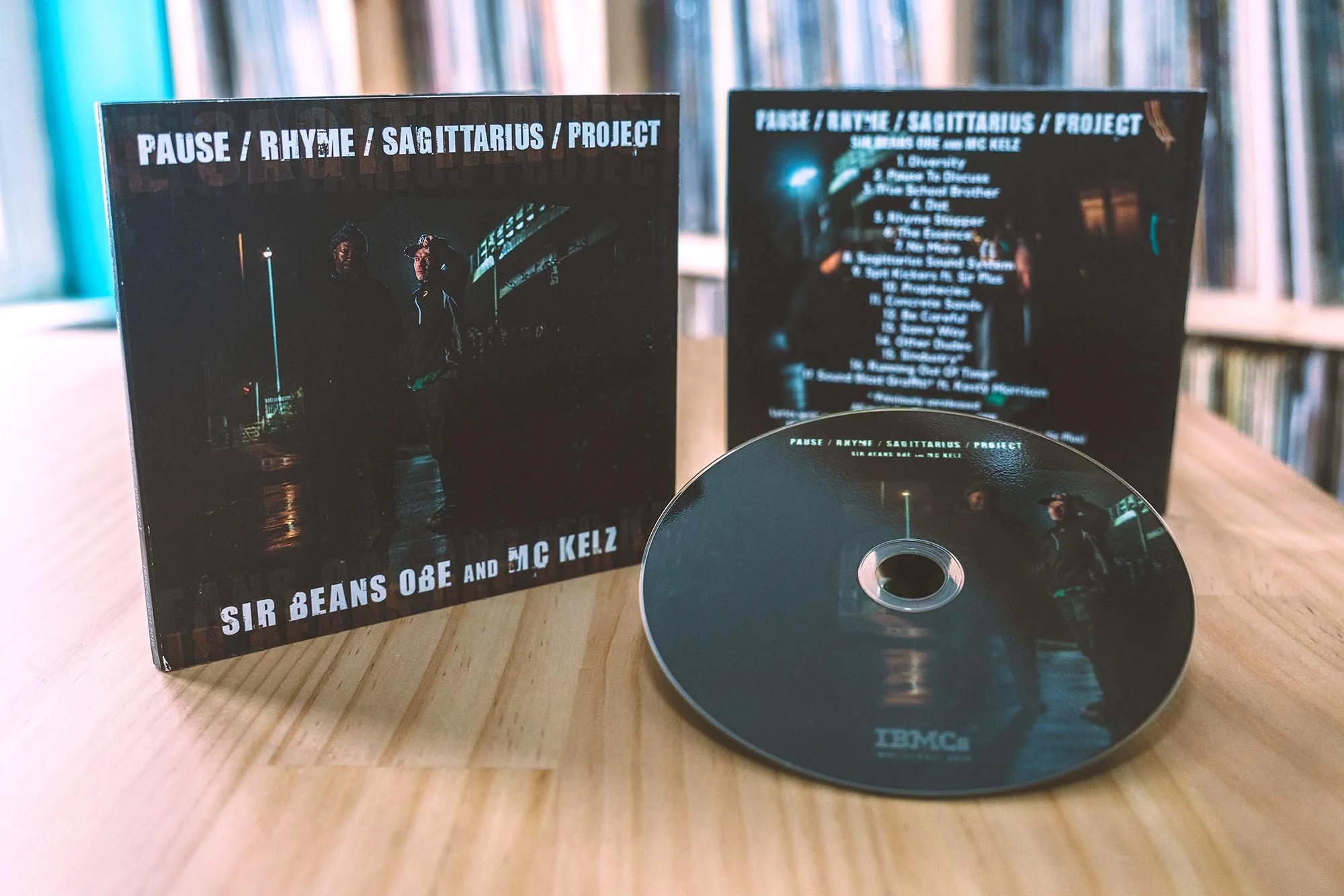 Pause Rhyme Sagittarius Project. Sir Beans OBE & Kelz. 2019. CD. Design & Photography.