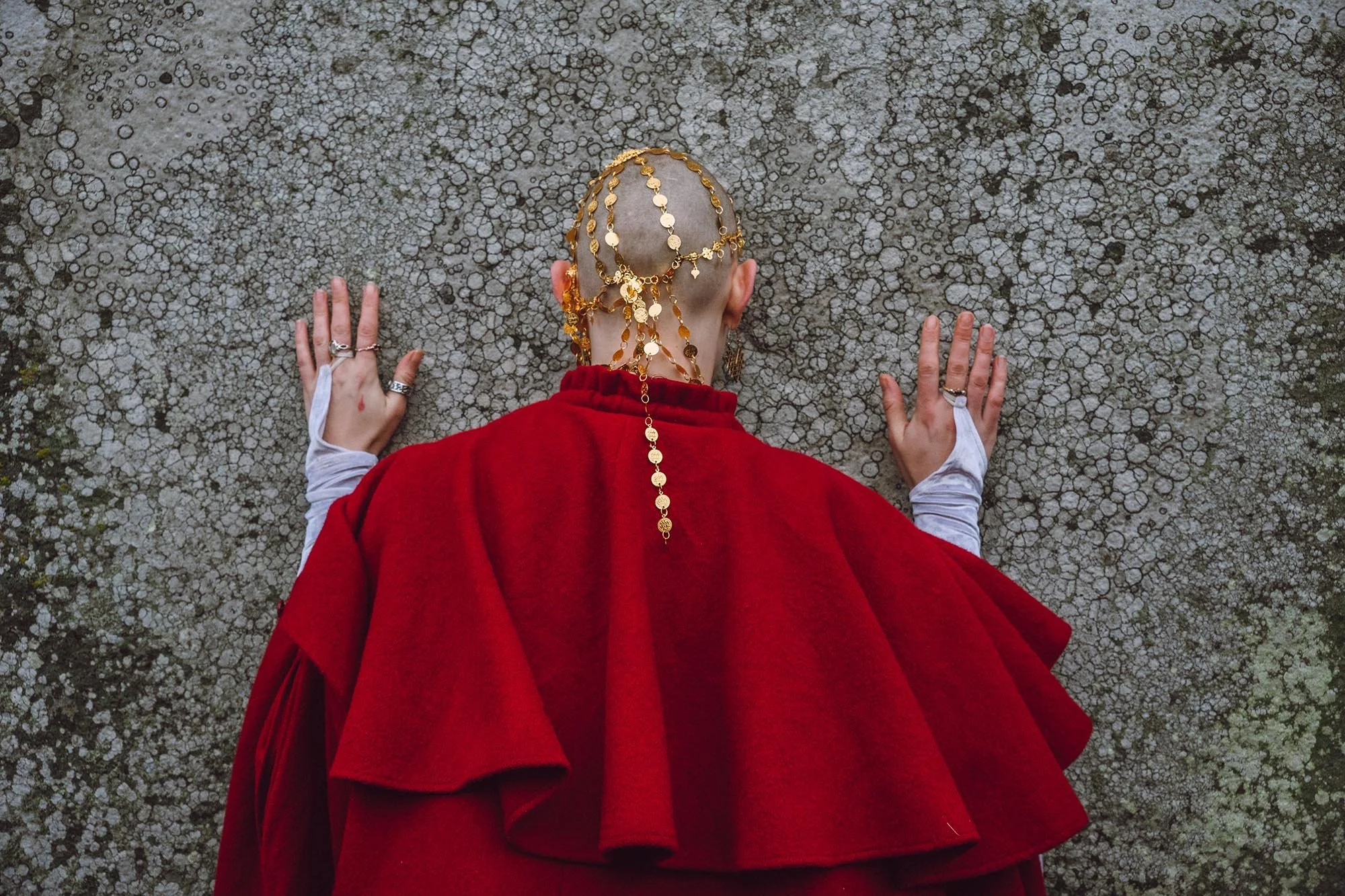 Meditating on the Stones. Winter Solstice, Stonehenge. 2014.