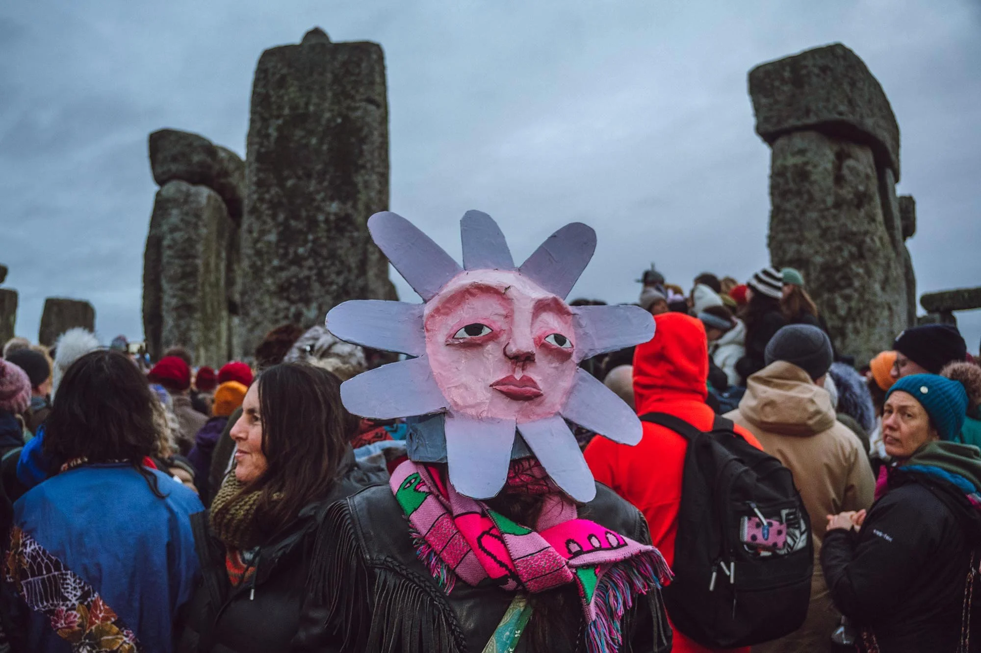 Sun Worshipper. Winter Solstice at Stonehenge. 2024.