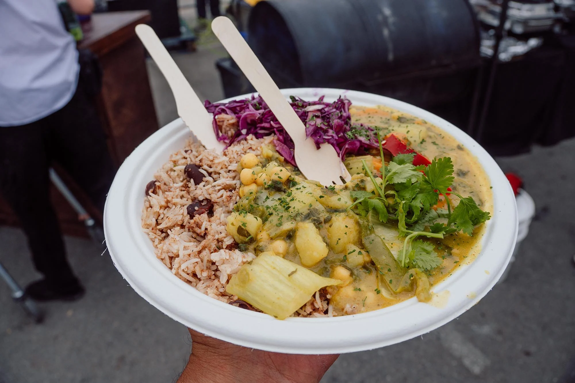 Caribbean Veggie. Taunton Cricket Ground. 2025.
