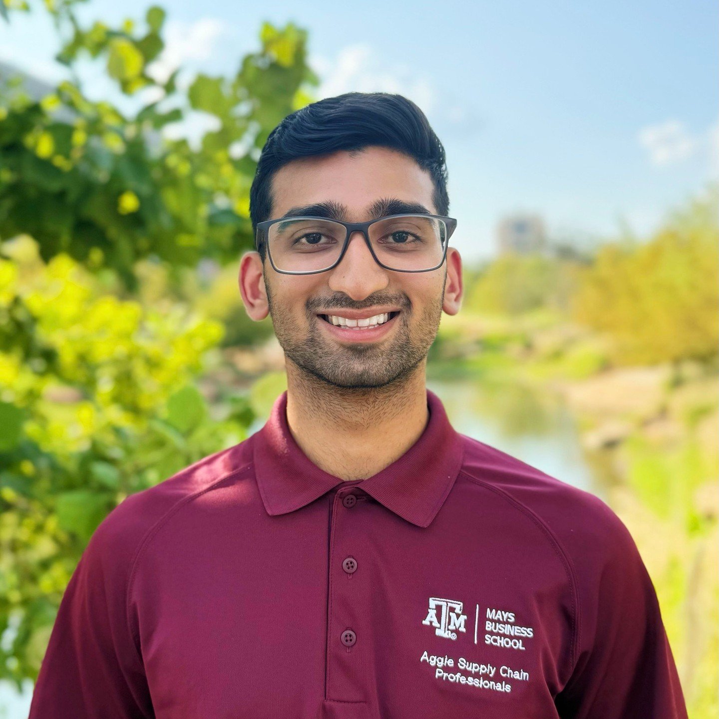 Next one! Meet Samay Mehta, our Treasurer! He is a junior Supply Chain Management major and is currently involved in TAMU Pickleball and the Aggie Climbing Club! Samay loves to travel and visit new places 👍