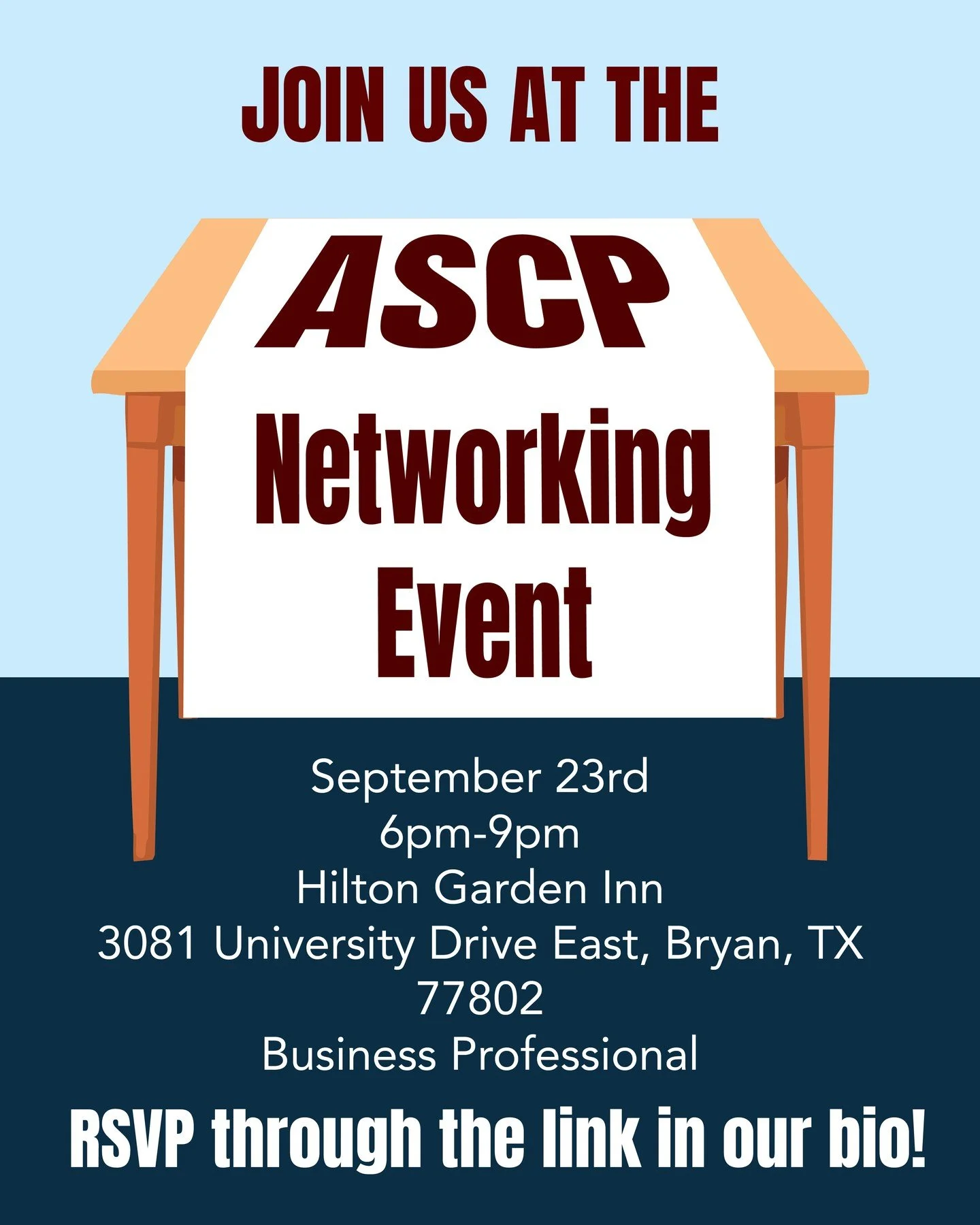 Howdy Ags! Our biggest event of the semester is coming soon! Join us at our Networking Event on September 23rd! Can't wait to see all of you there 👍