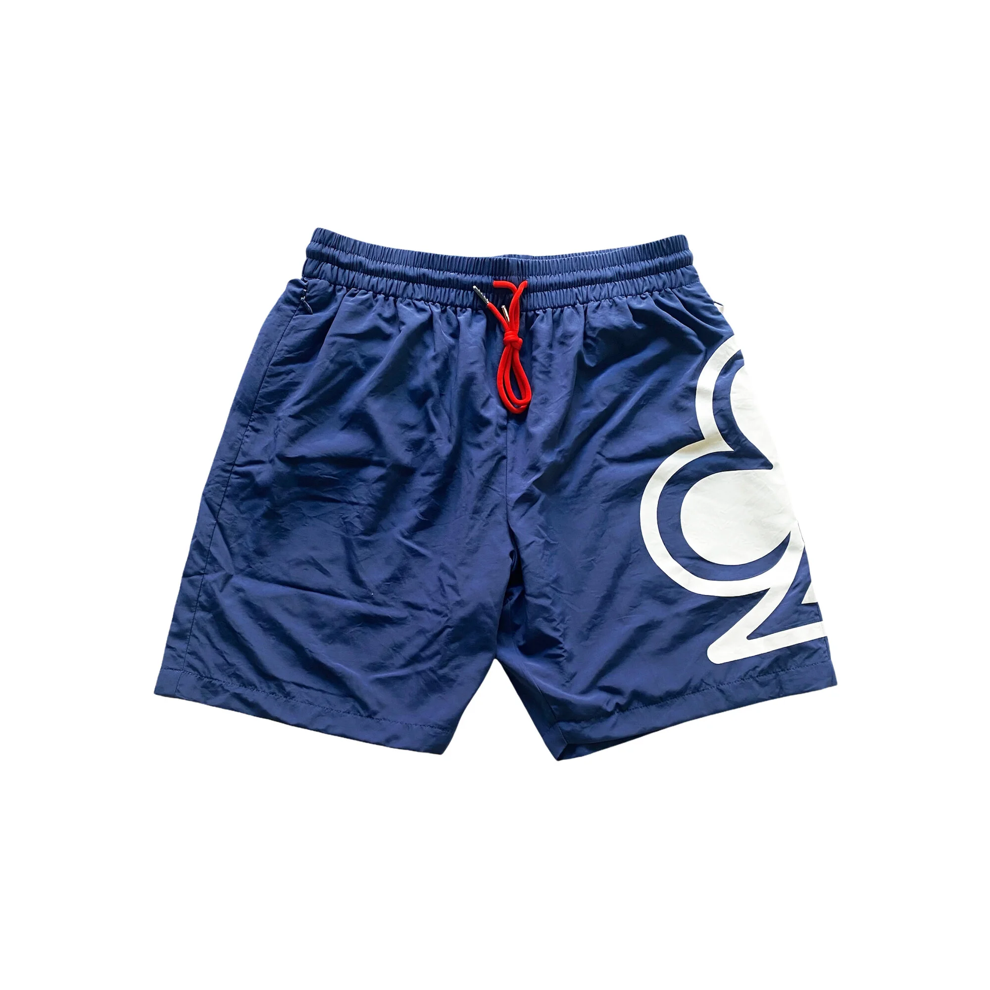 blue nylon shorts