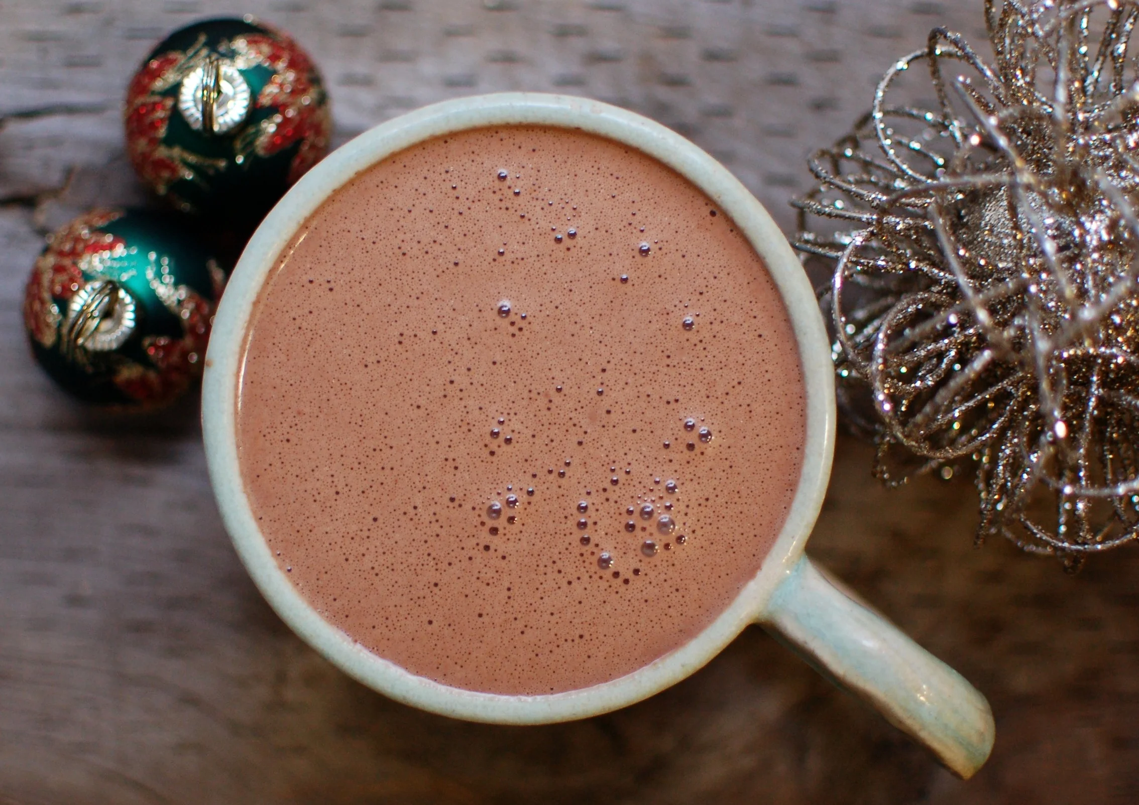 Christmas Morning Mint Hot Chocolate