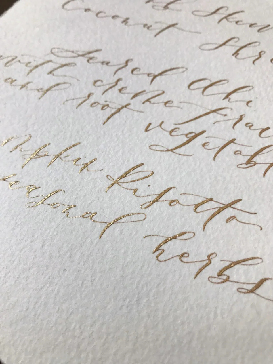 Handmade paper with Calligraphy