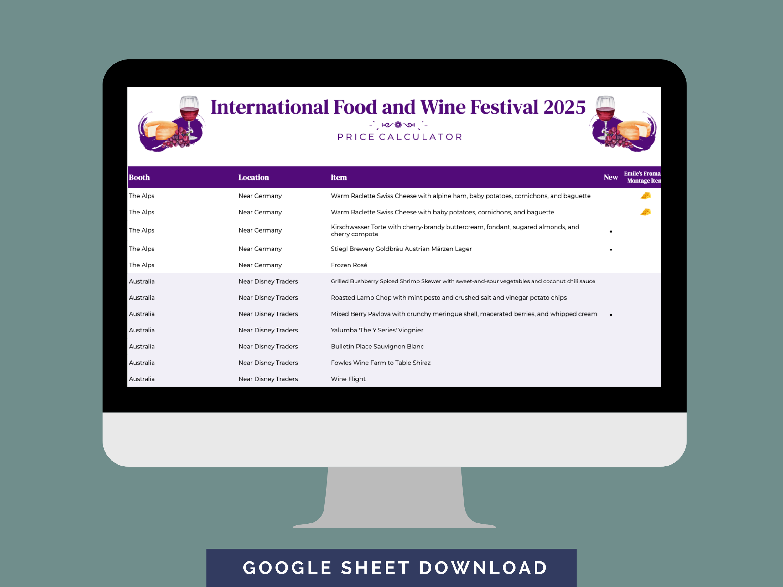 Epcot Food and Wine Festival Price Calculator Listing 4.png