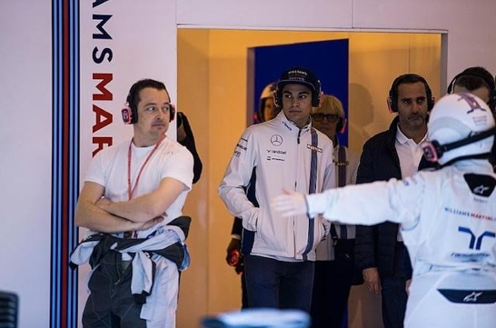 Lance Stroll visits The Williams Experience created by The Department