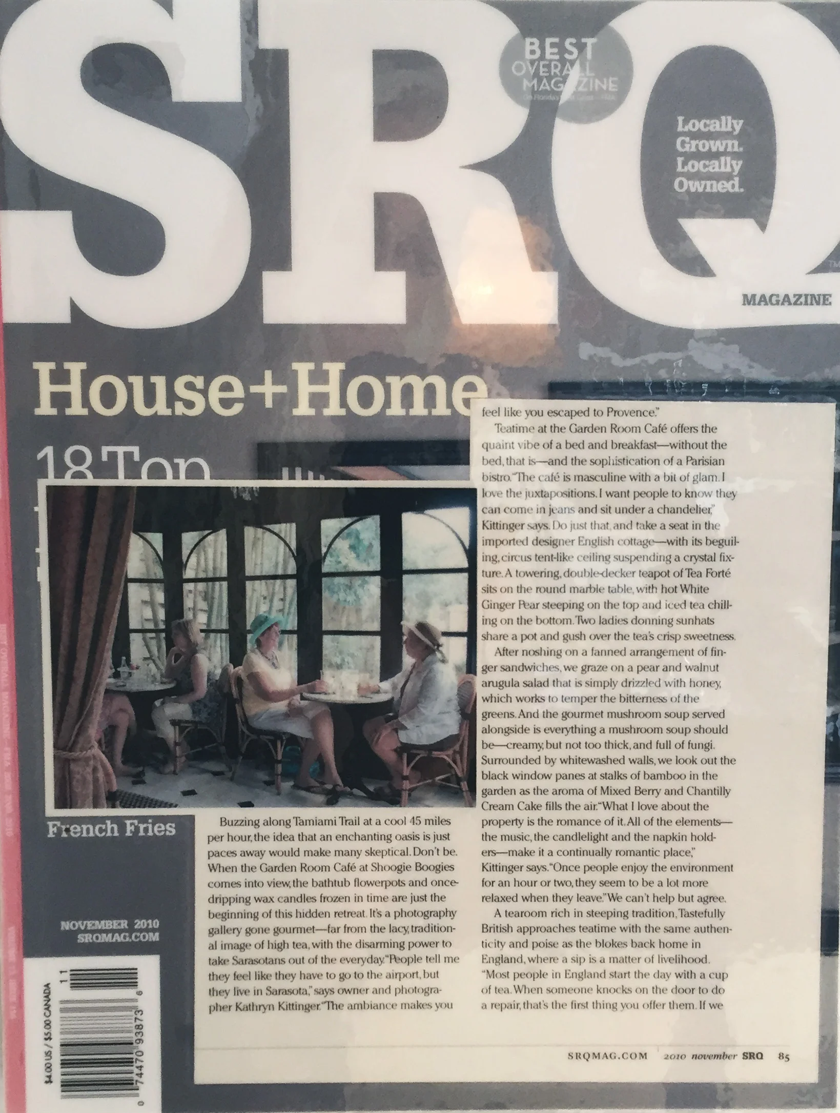 SQR November 2010 | "The Sophistication of a Parisian Bistro"