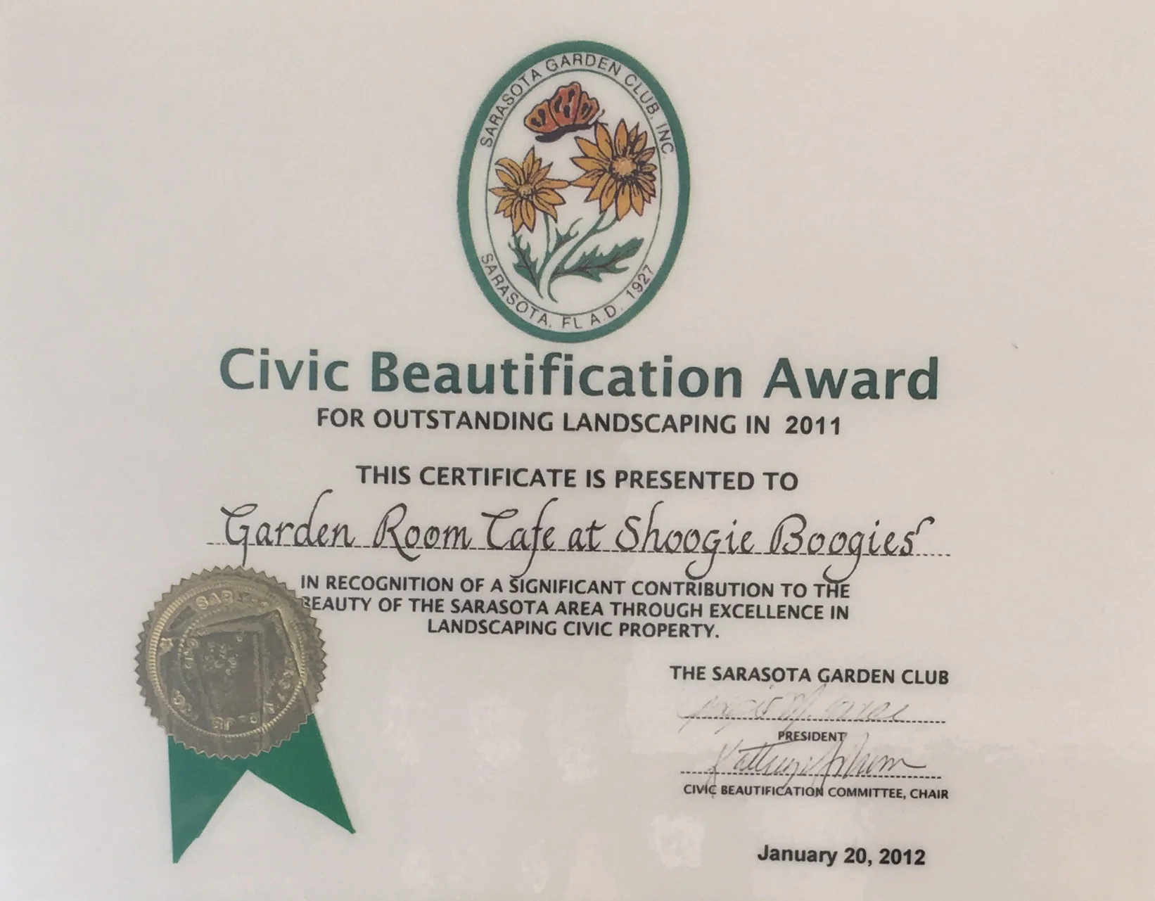 Civic Beauty Award 2011