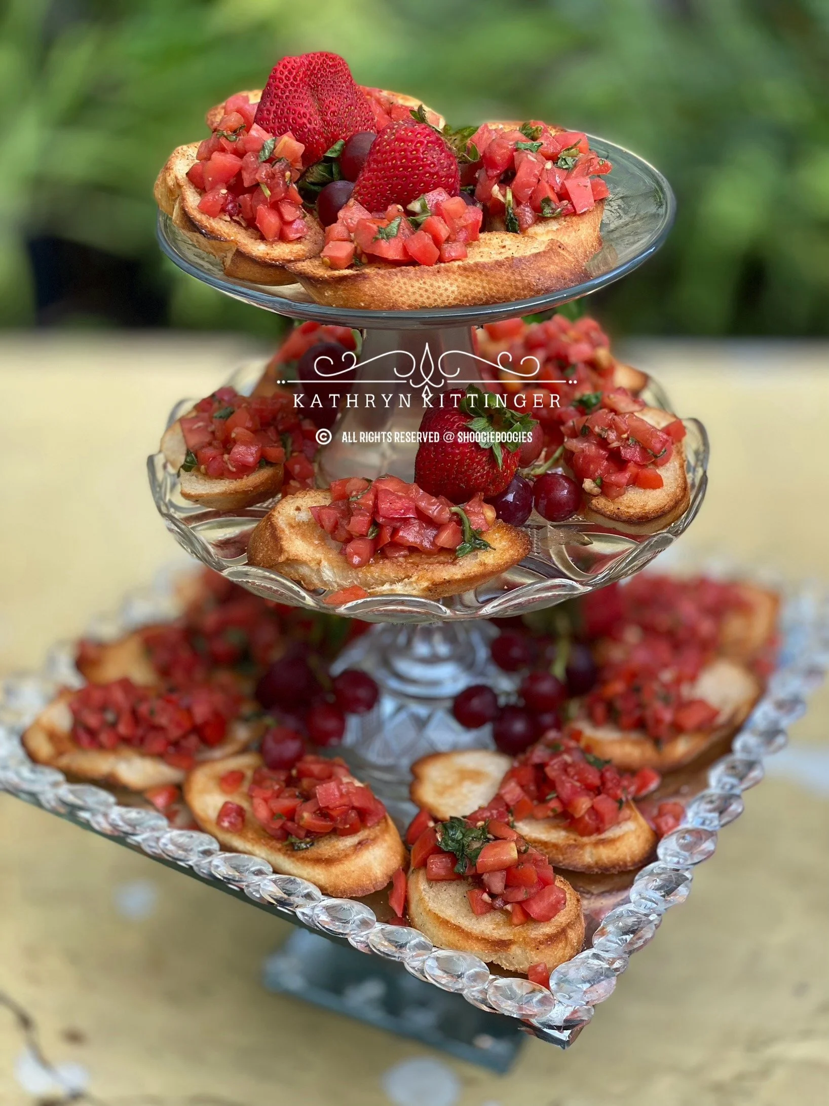 Bruchetta Appetizer Pedestal