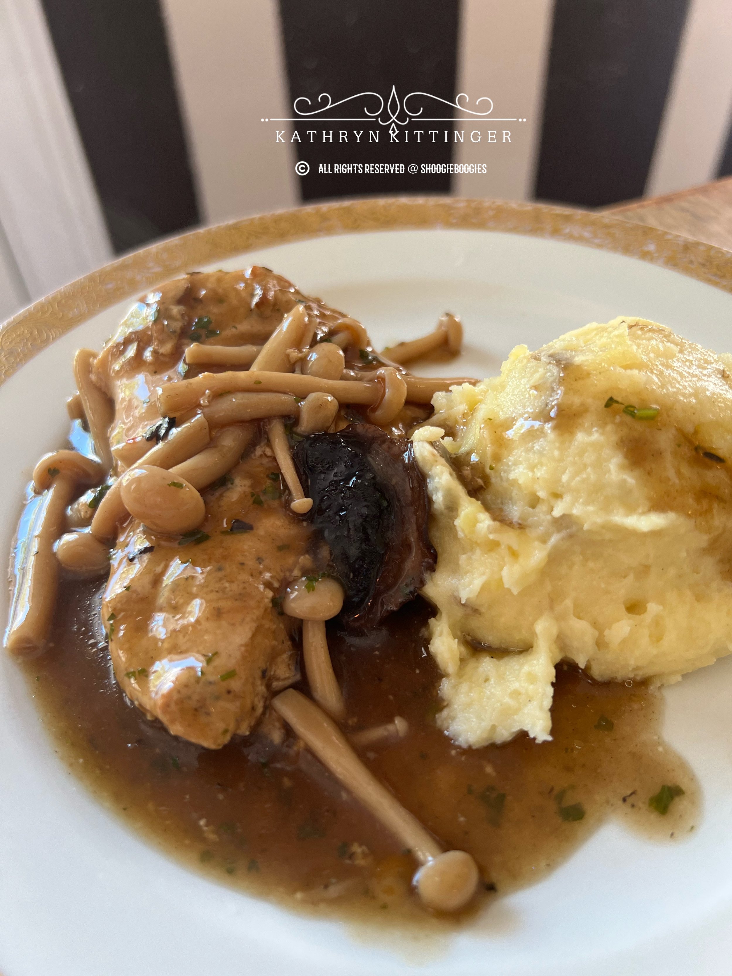 Chicken Marsala with Mashed Potatoes