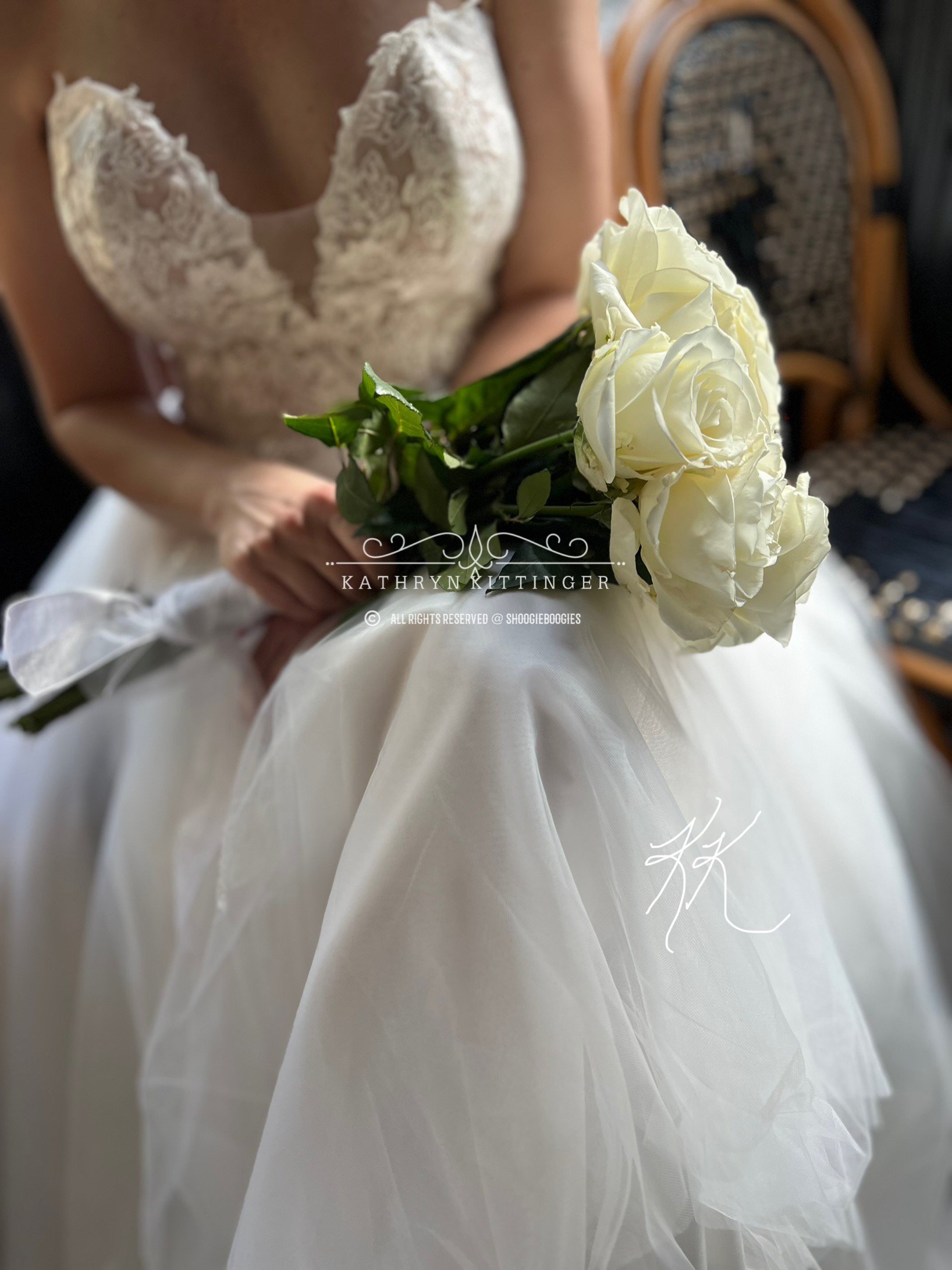 Bridal Bouquet Classic White Roses