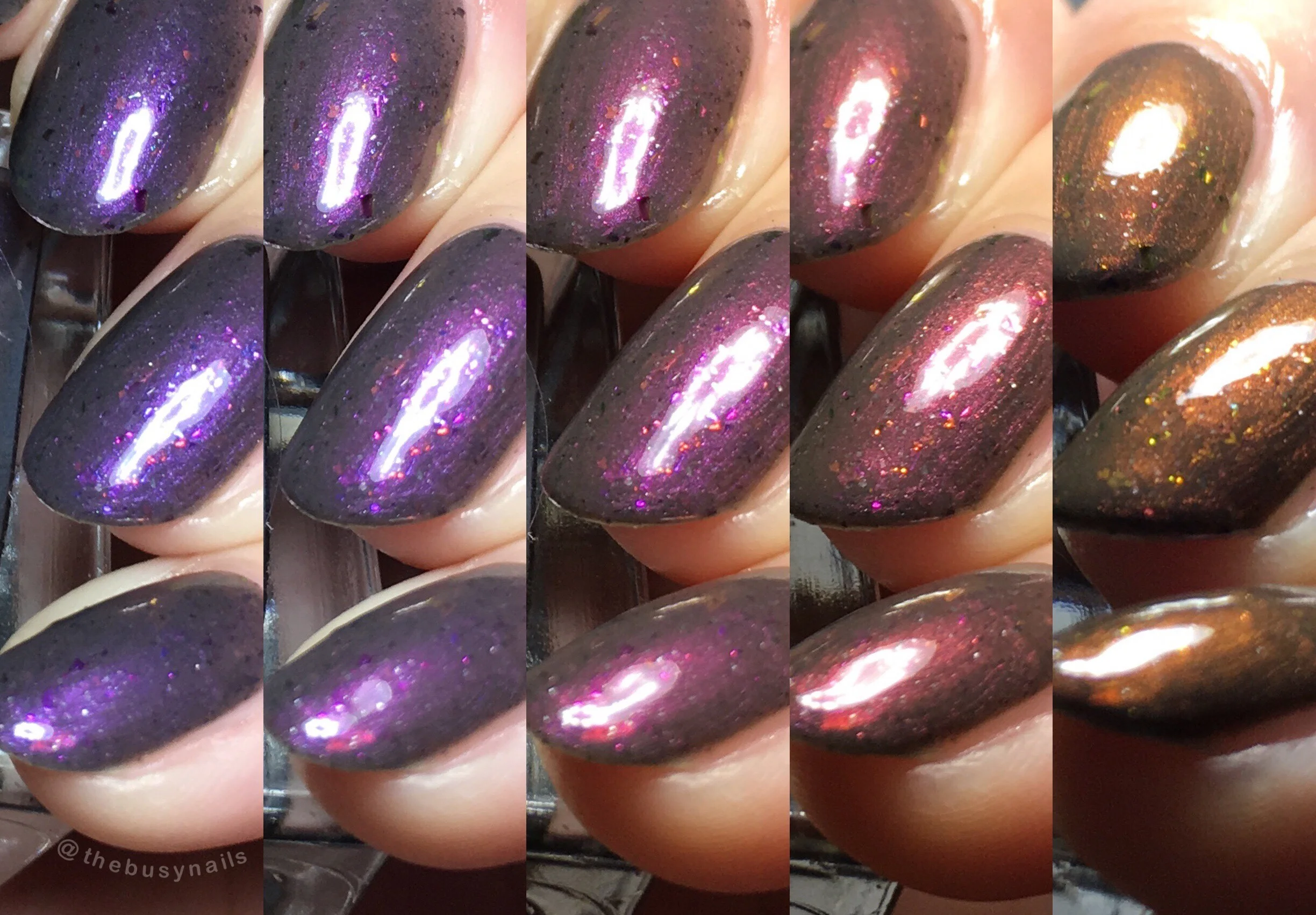 Like I said, the shift is VERY strong. Here you can see just a few examples of the color range.