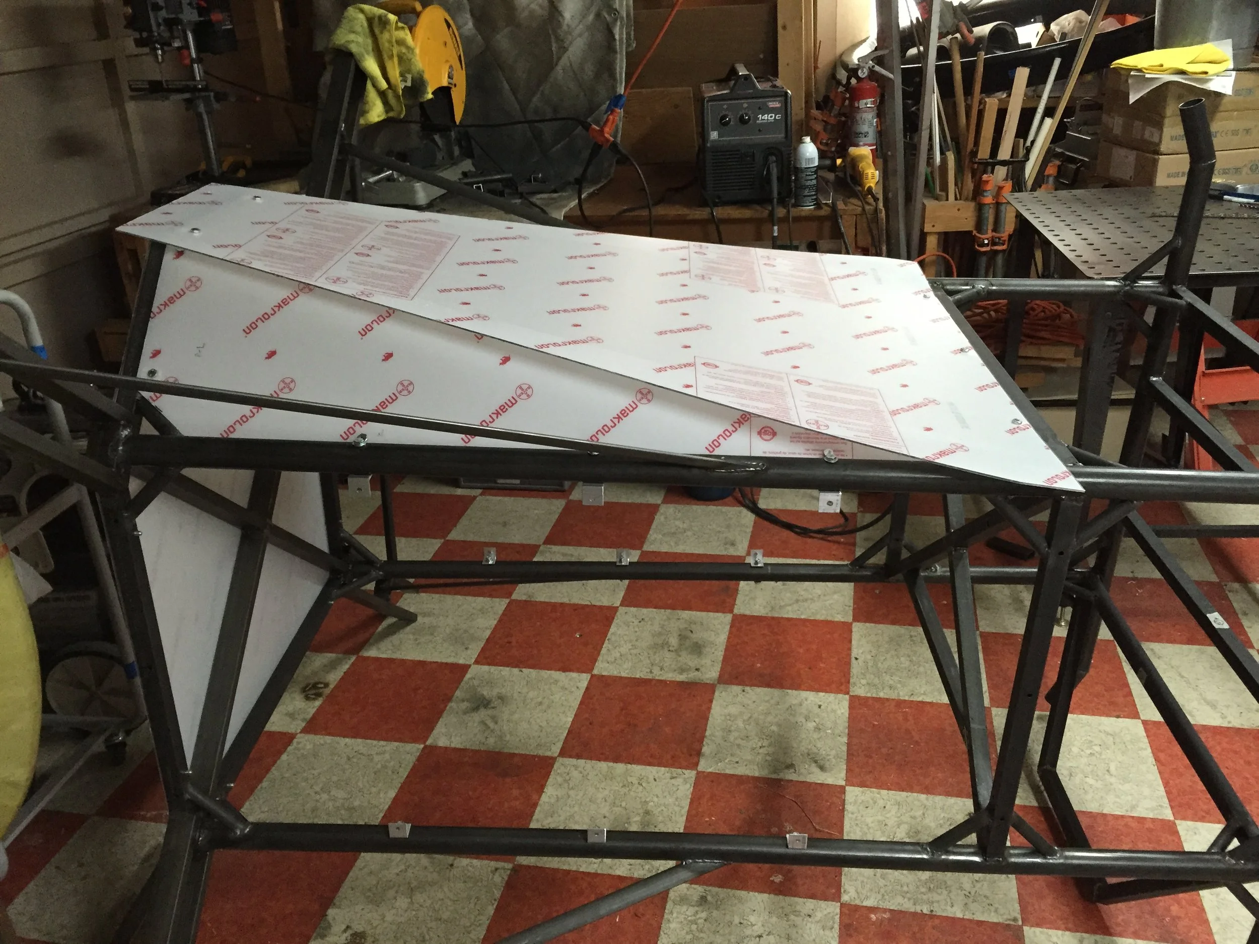  The back panel was the most complex to build due to the 3D geometry 