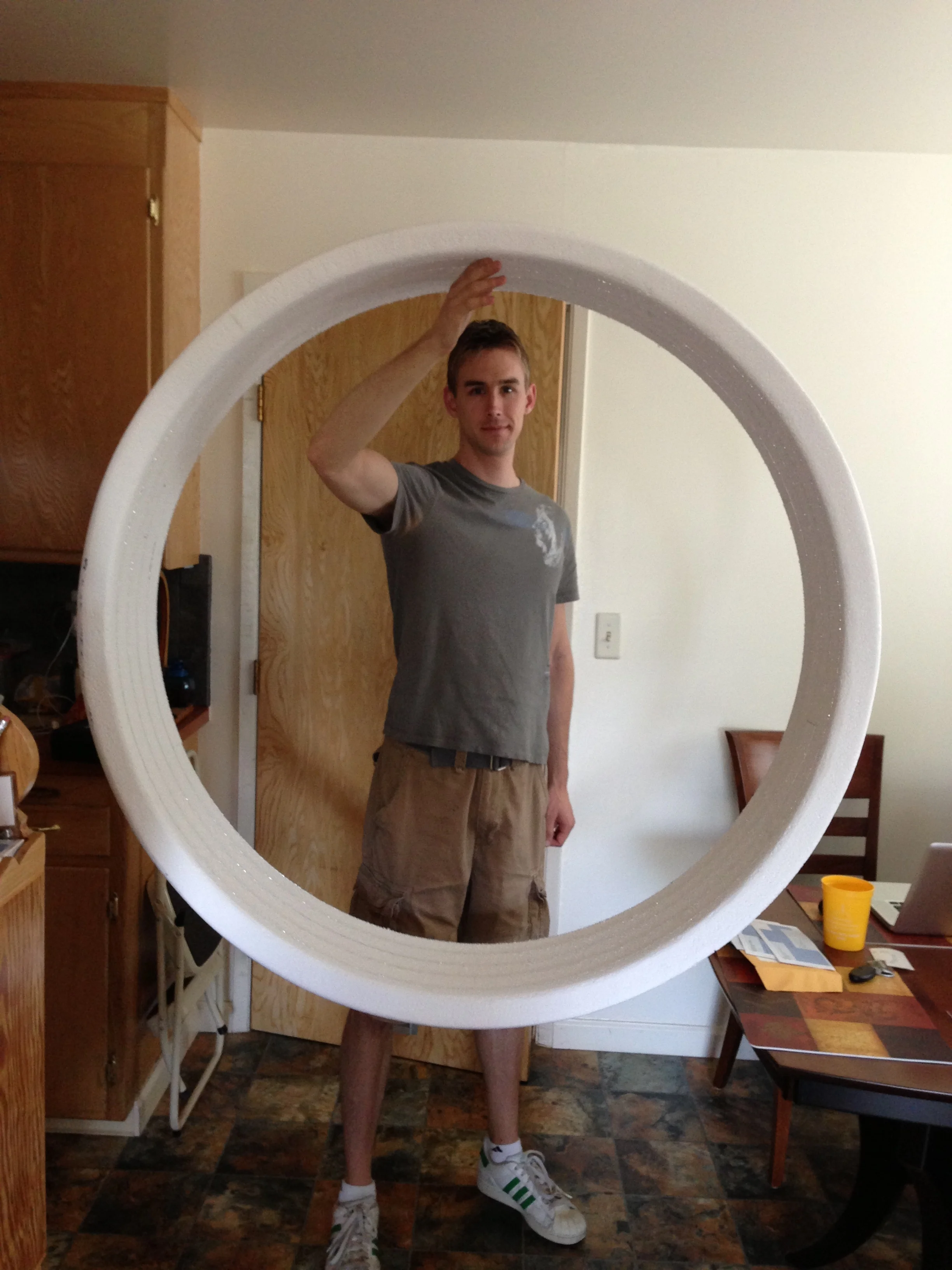  The foam duct core only weighed ~1lb - but a 44" propeller is still pretty big! 