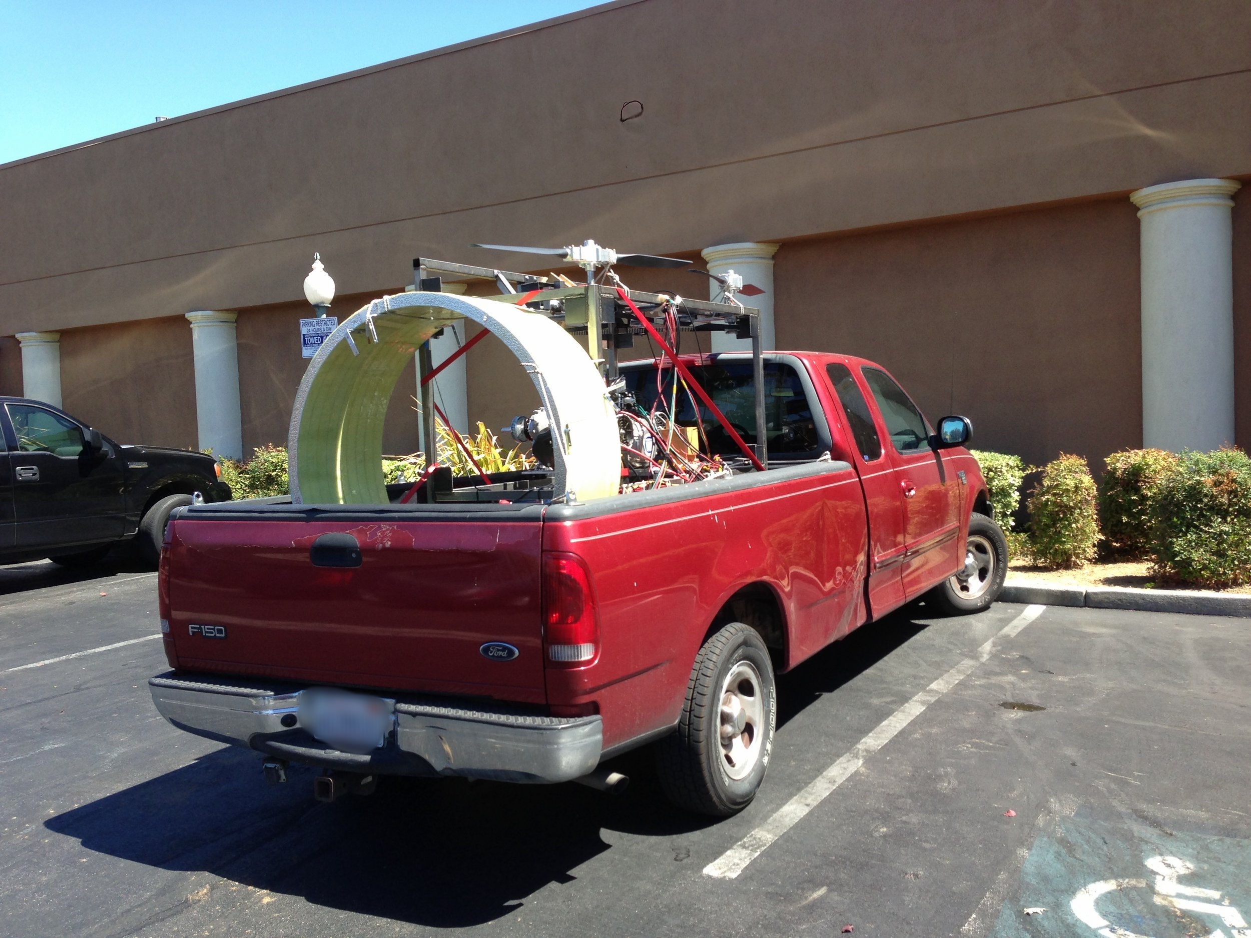  We got some funny stares when we parked in front of a taqueria for lunch after some testing 