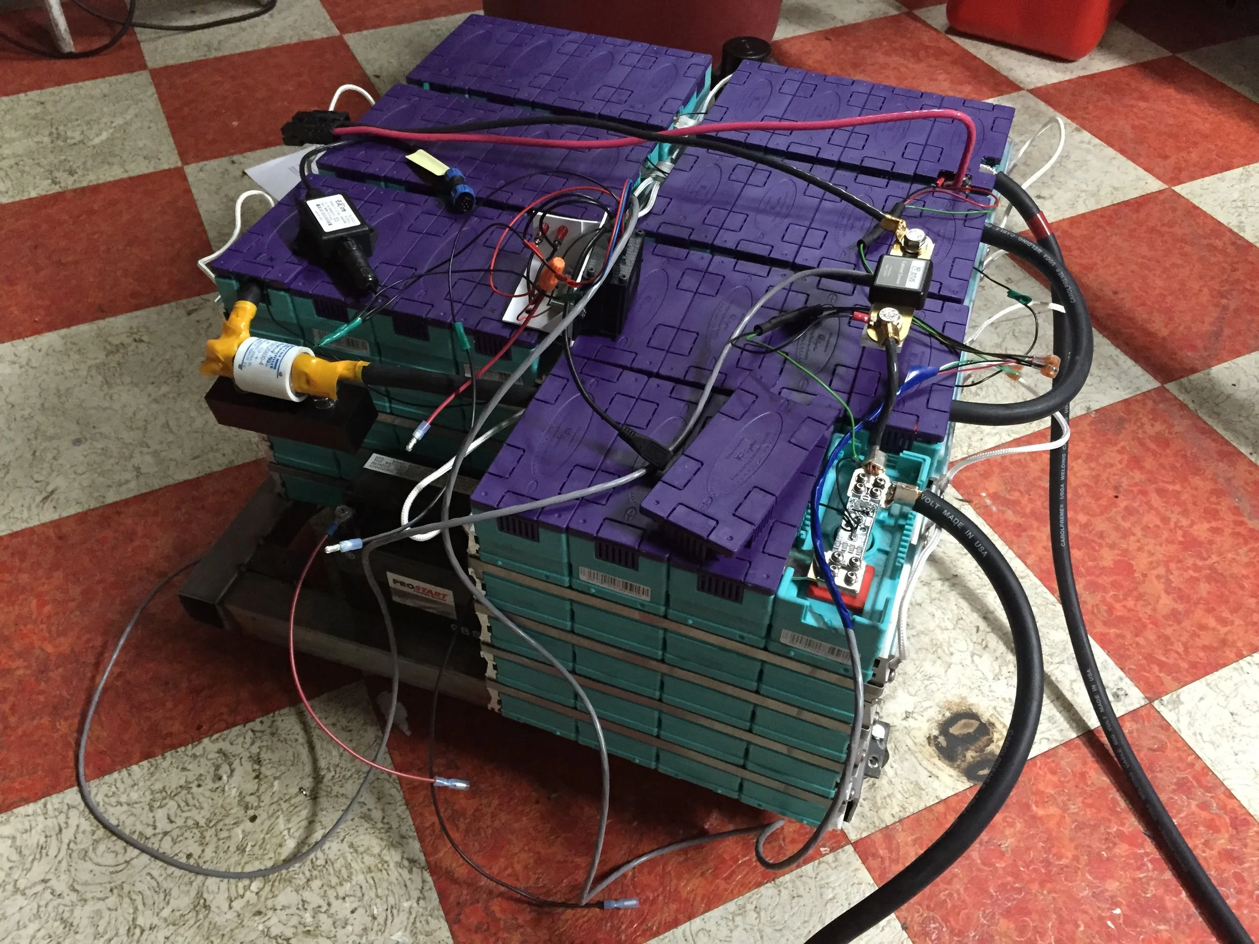  The battery pack powering the TTR was 100Ah at 84V - it was designed for an electric car 