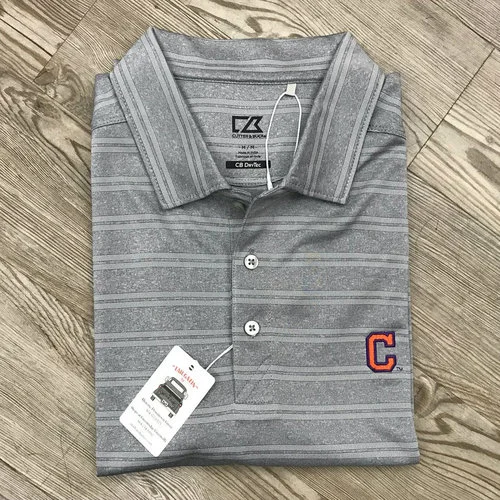 Interbay Block "C" Grey Stripe Polo