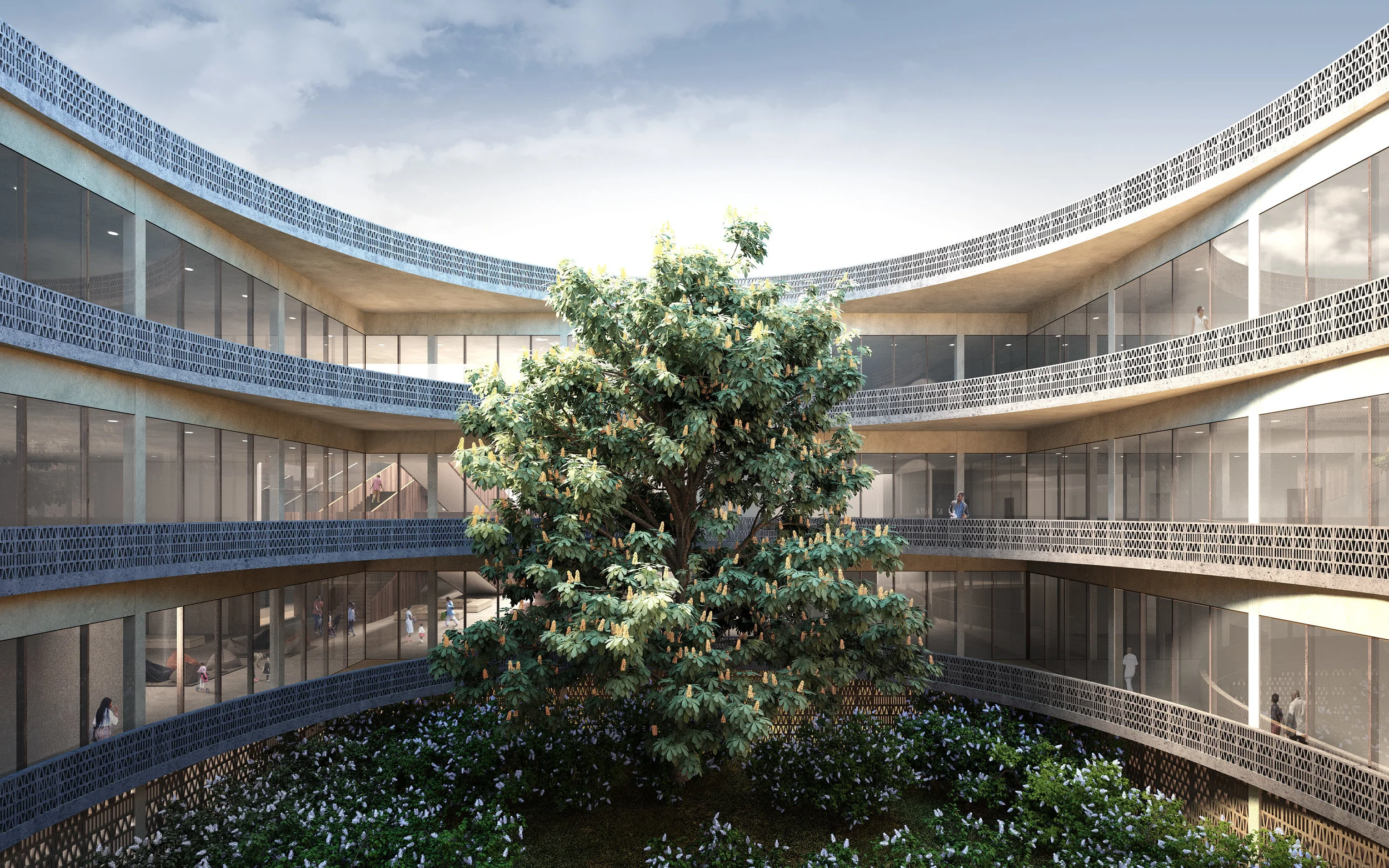 View of Interior Courtyard