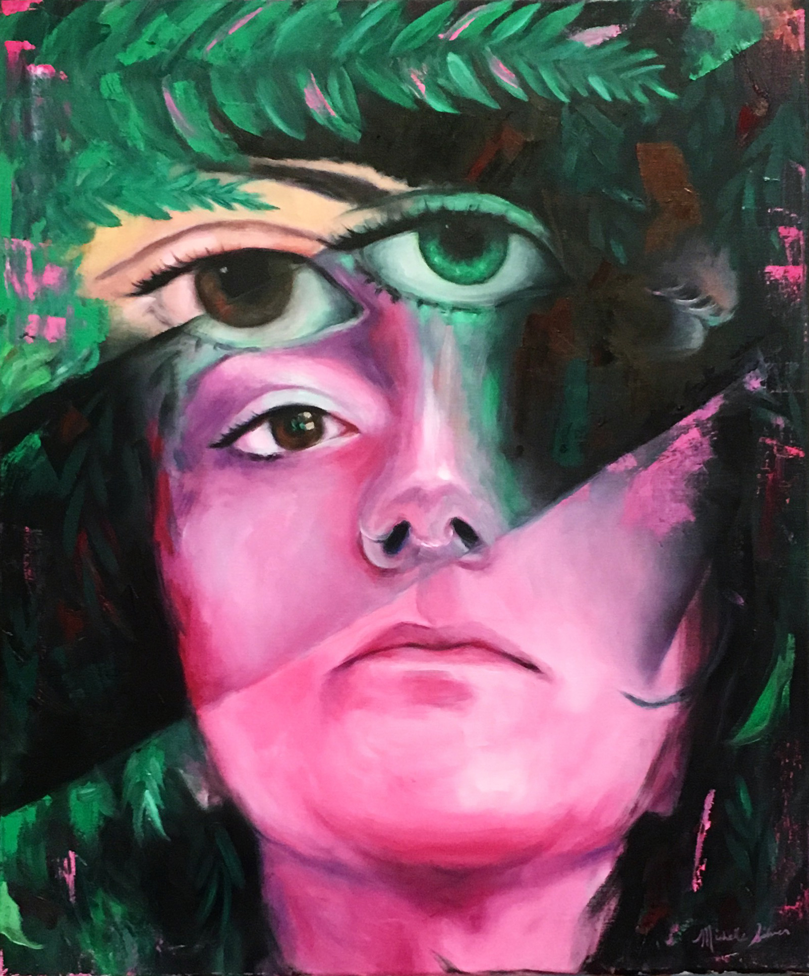 Memory II (The Forest) , 2016. Oil on linen. 24 x 20 inches.