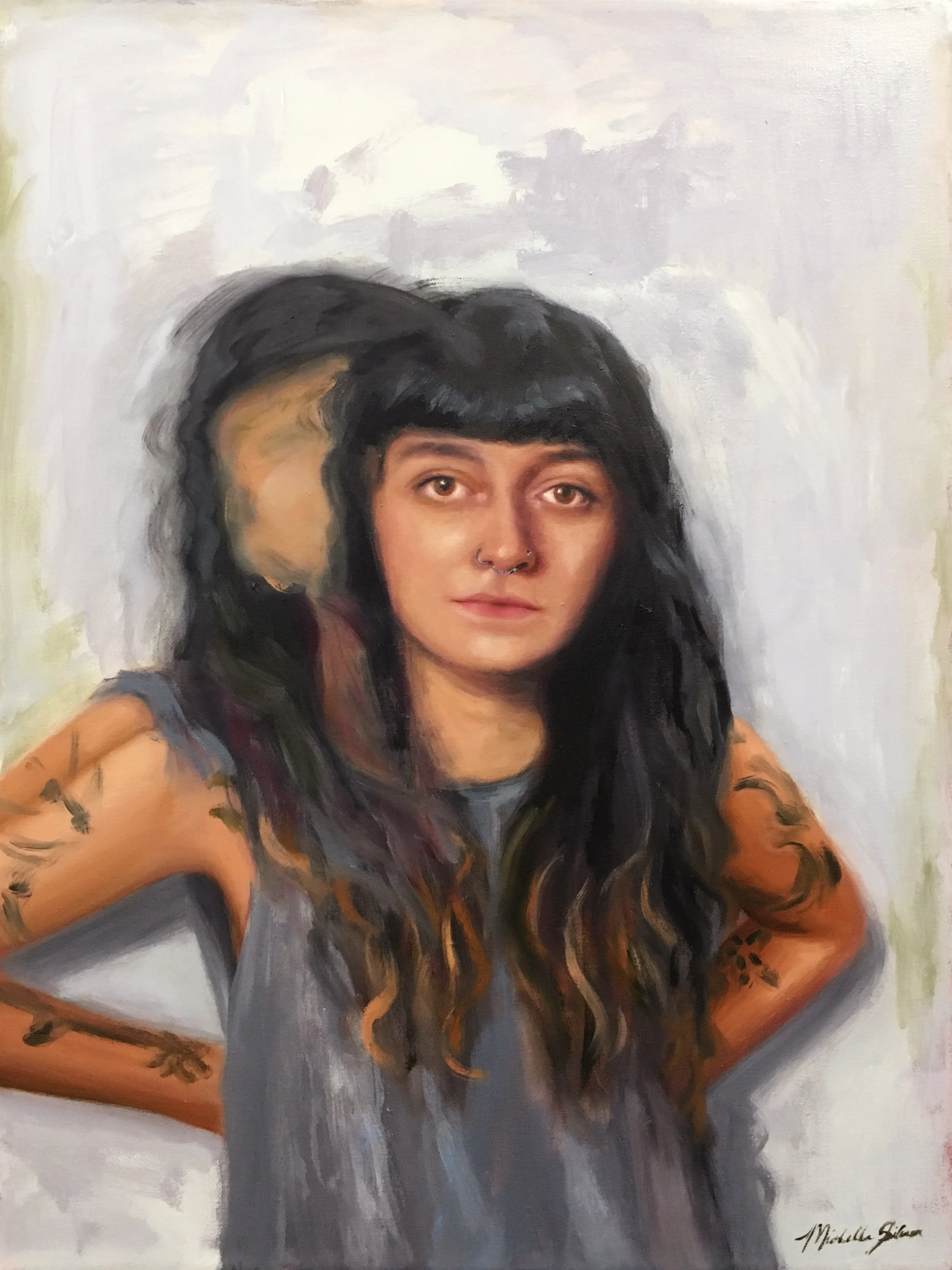 Quiet Assertion , 2017. Oil on canvas. 24 x 18 inches.