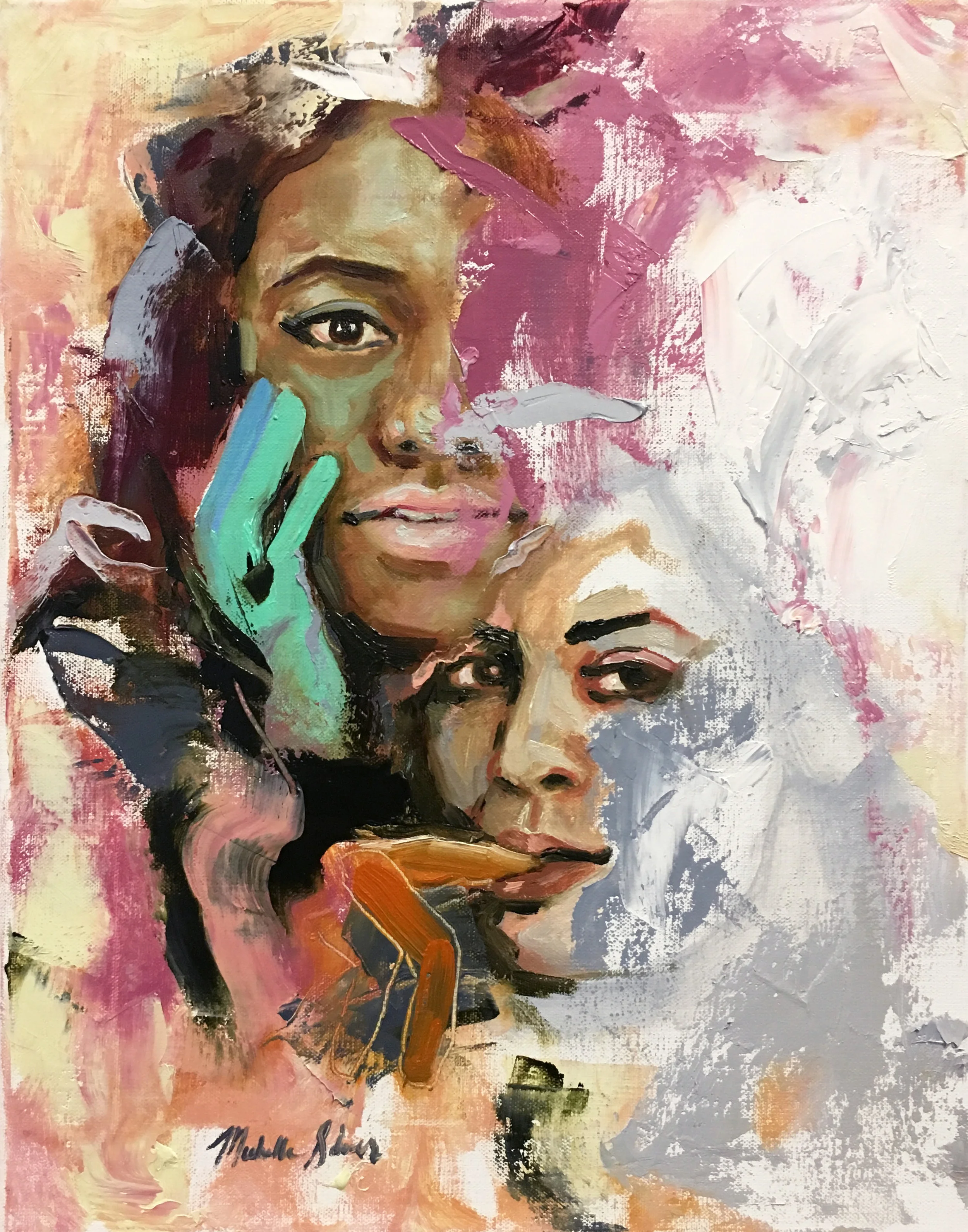 Are You Watching Me? , 2018. Oil on linen. 14 x 11 inches.
