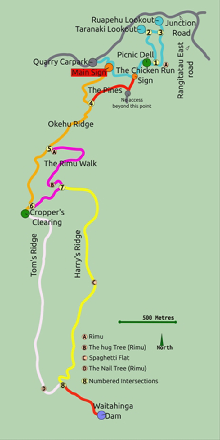 Waitahinga Trail Map