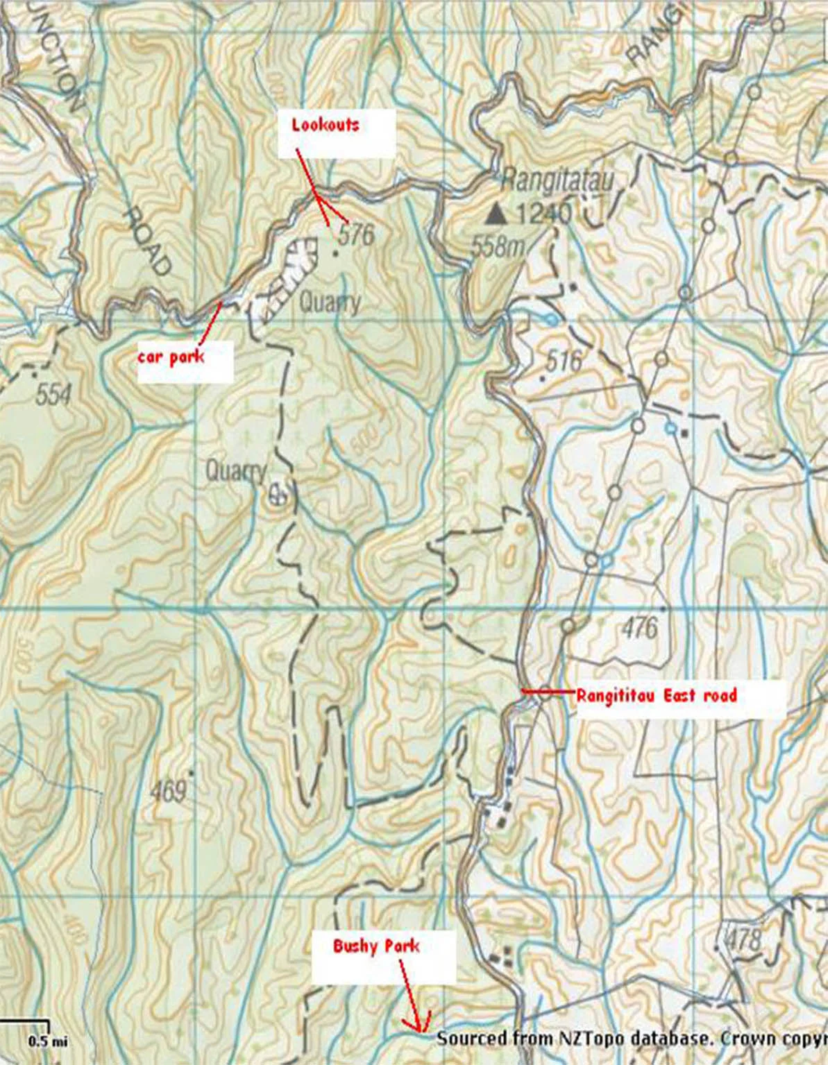 Waitahinga Map