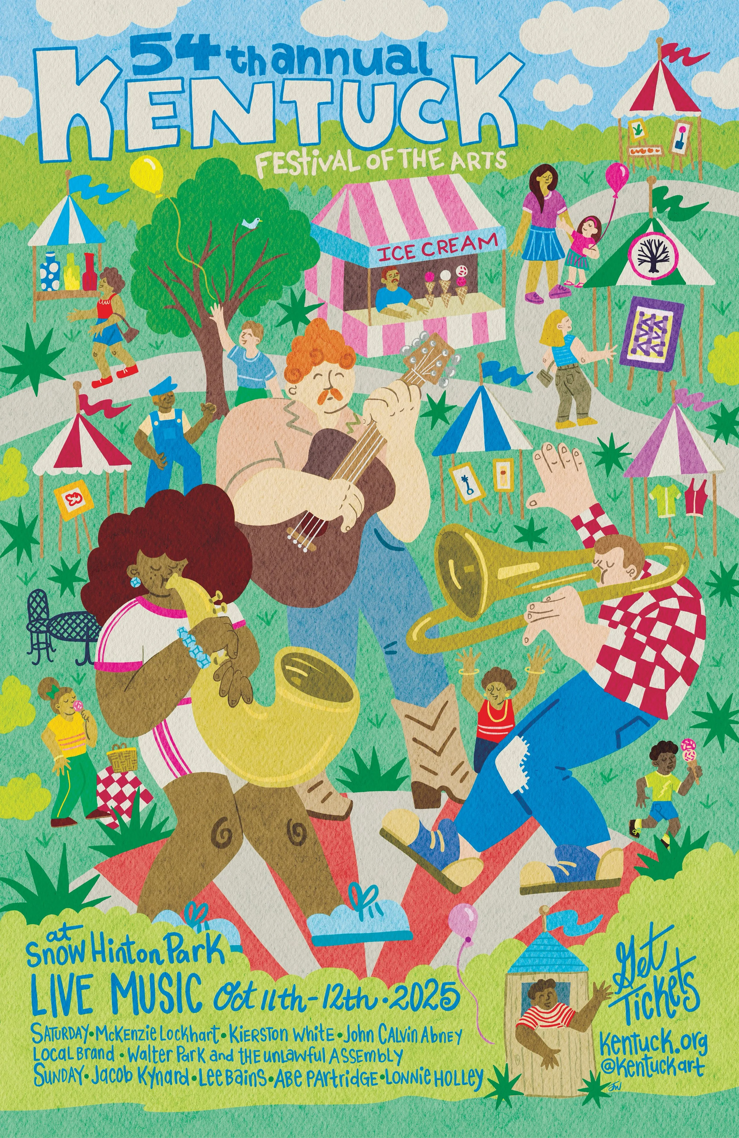 Kentuck Festival Gig Poster 2025