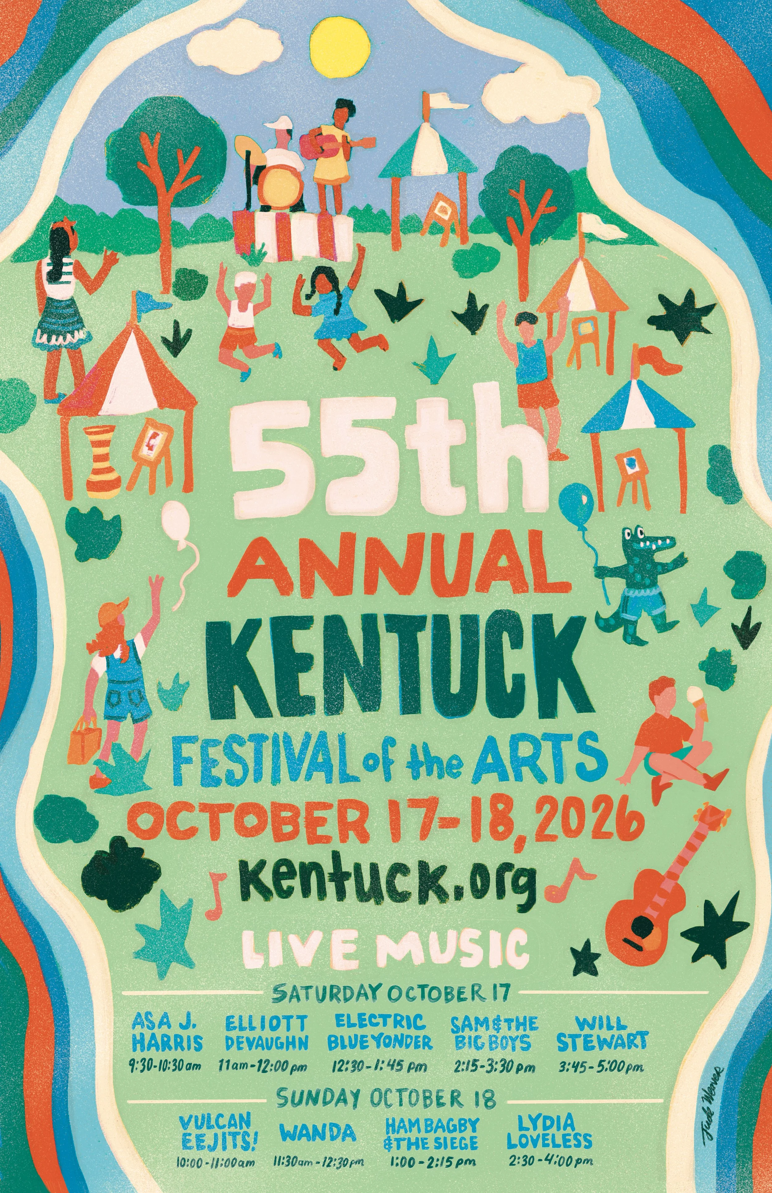 Kentuck Festival Gig Poster 2026
