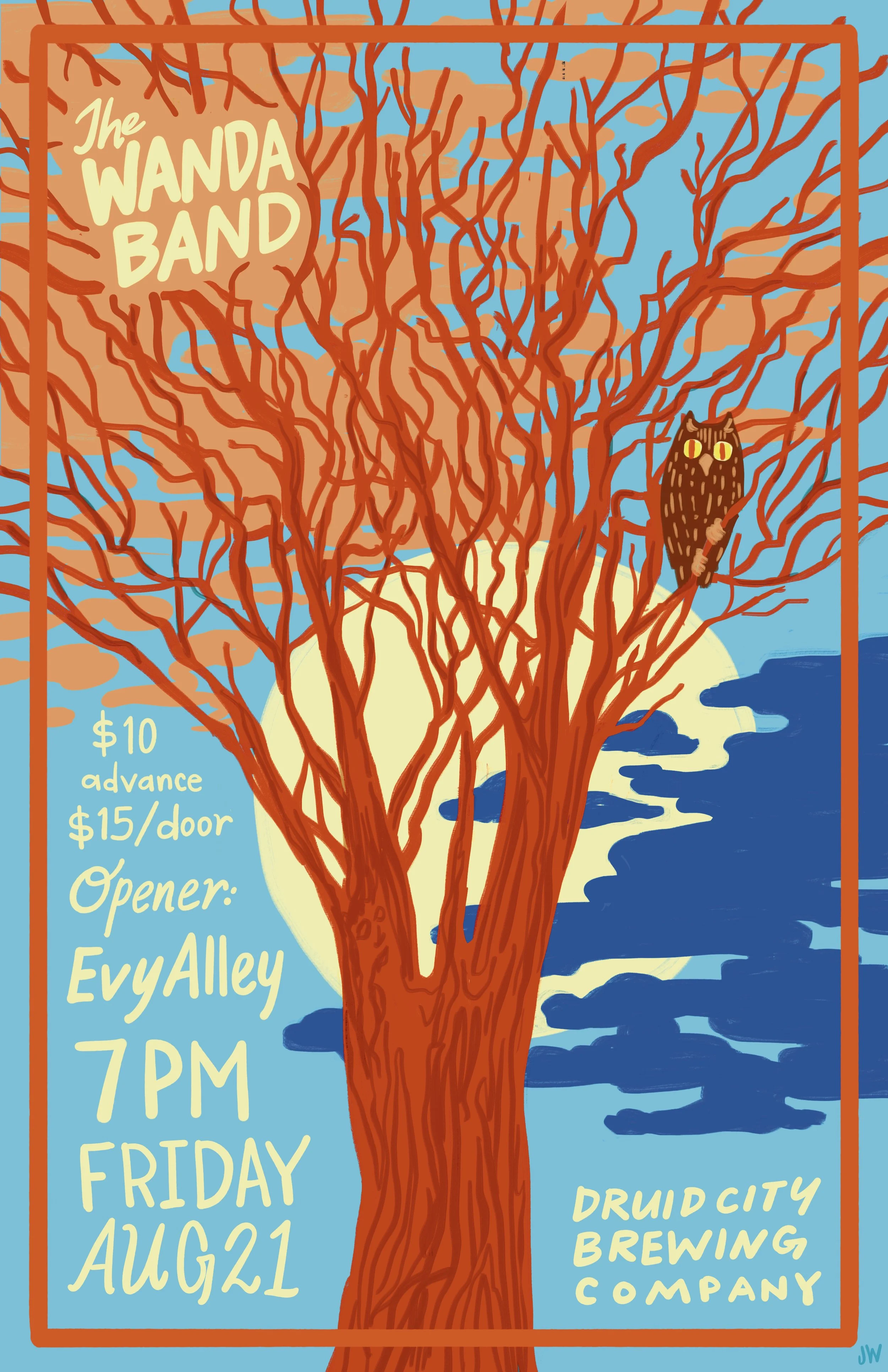 The Wanda Band Gig Poster