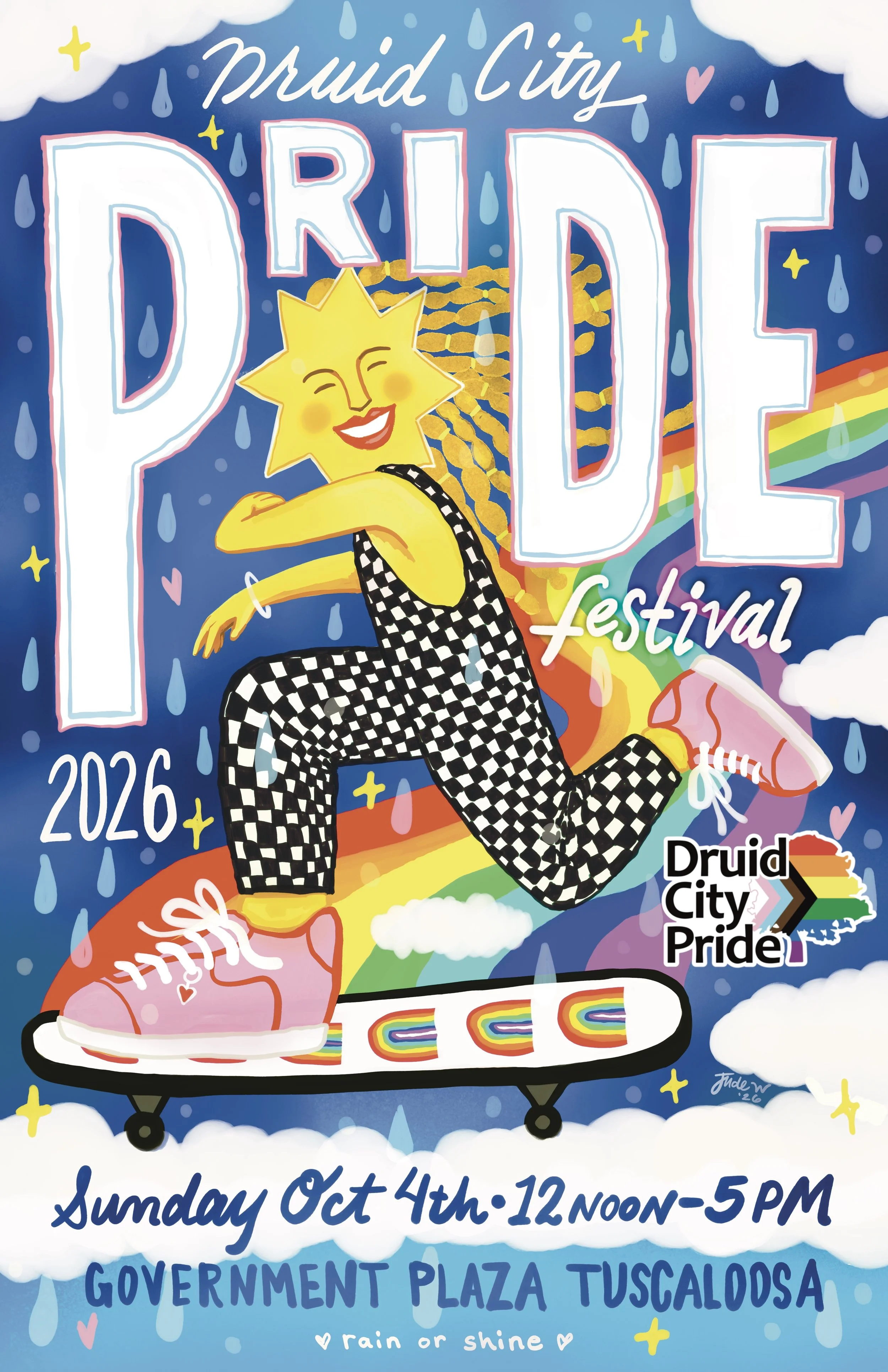 Druid City Pride Festival Poster 2026, Tuscaloosa